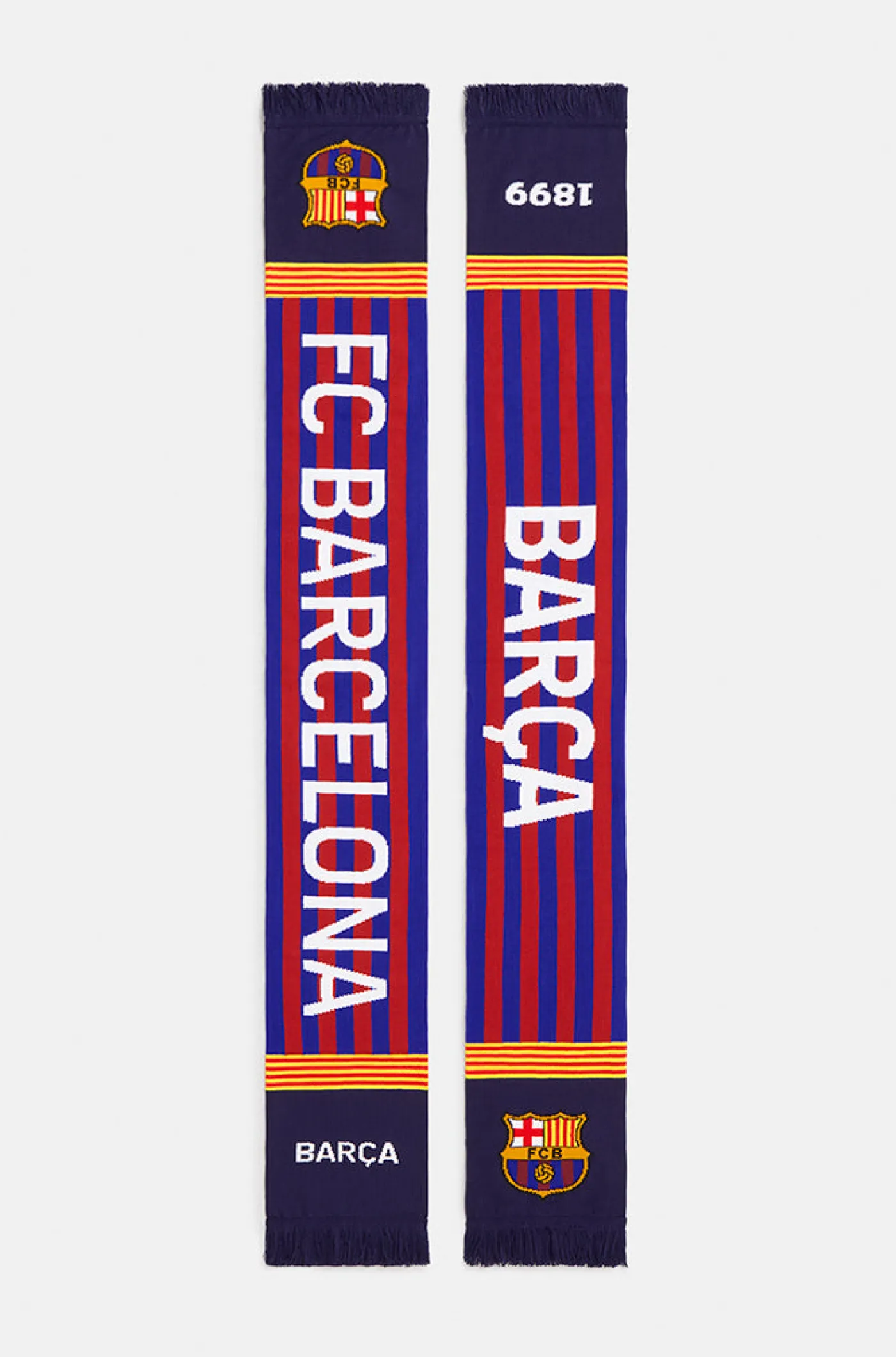 Discount Bufanda reversible senyera 1899 Accesorios Fan | Bufandas Y Banderas