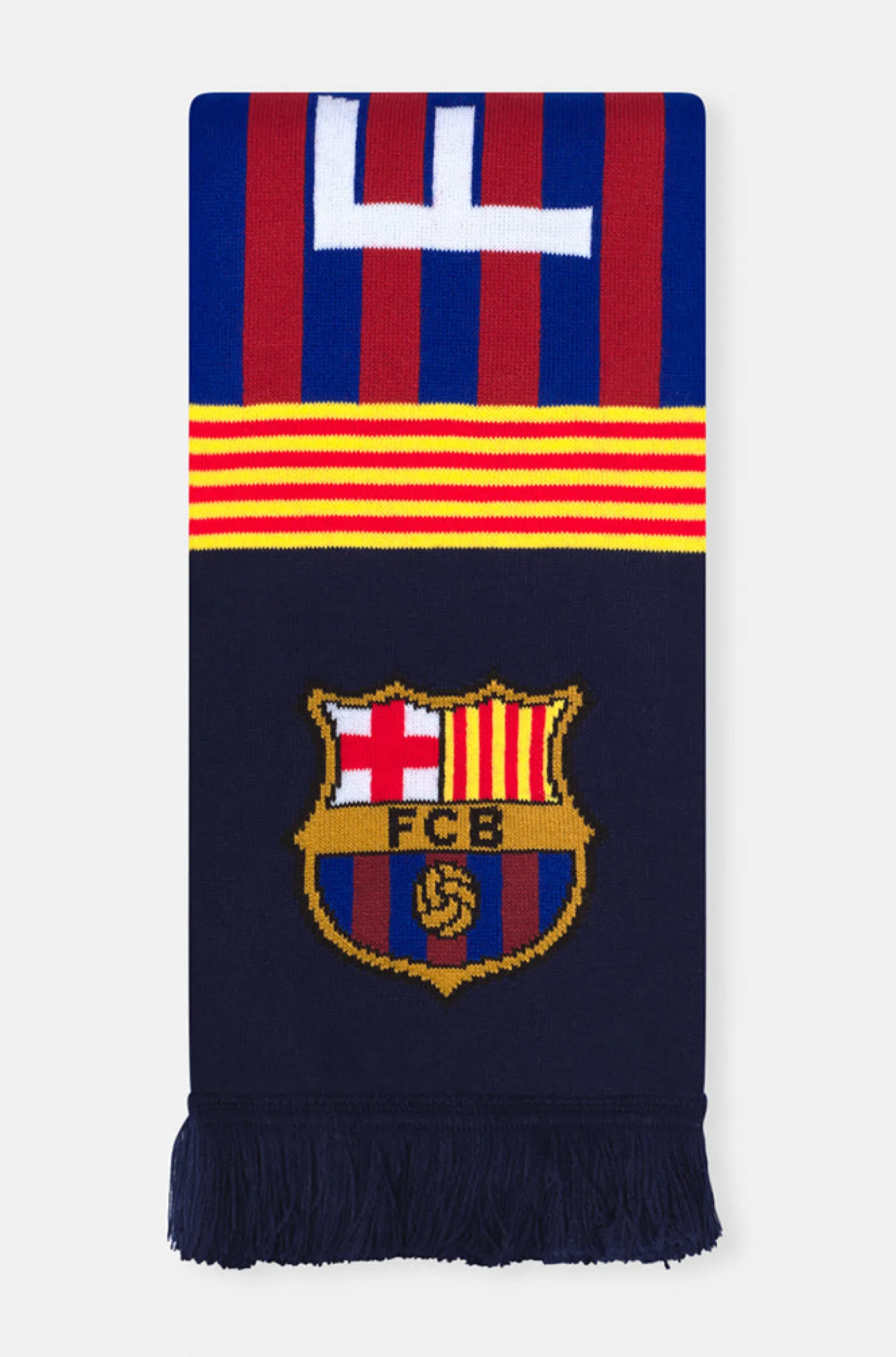 Discount Bufanda reversible senyera 1899 Accesorios Fan | Bufandas Y Banderas