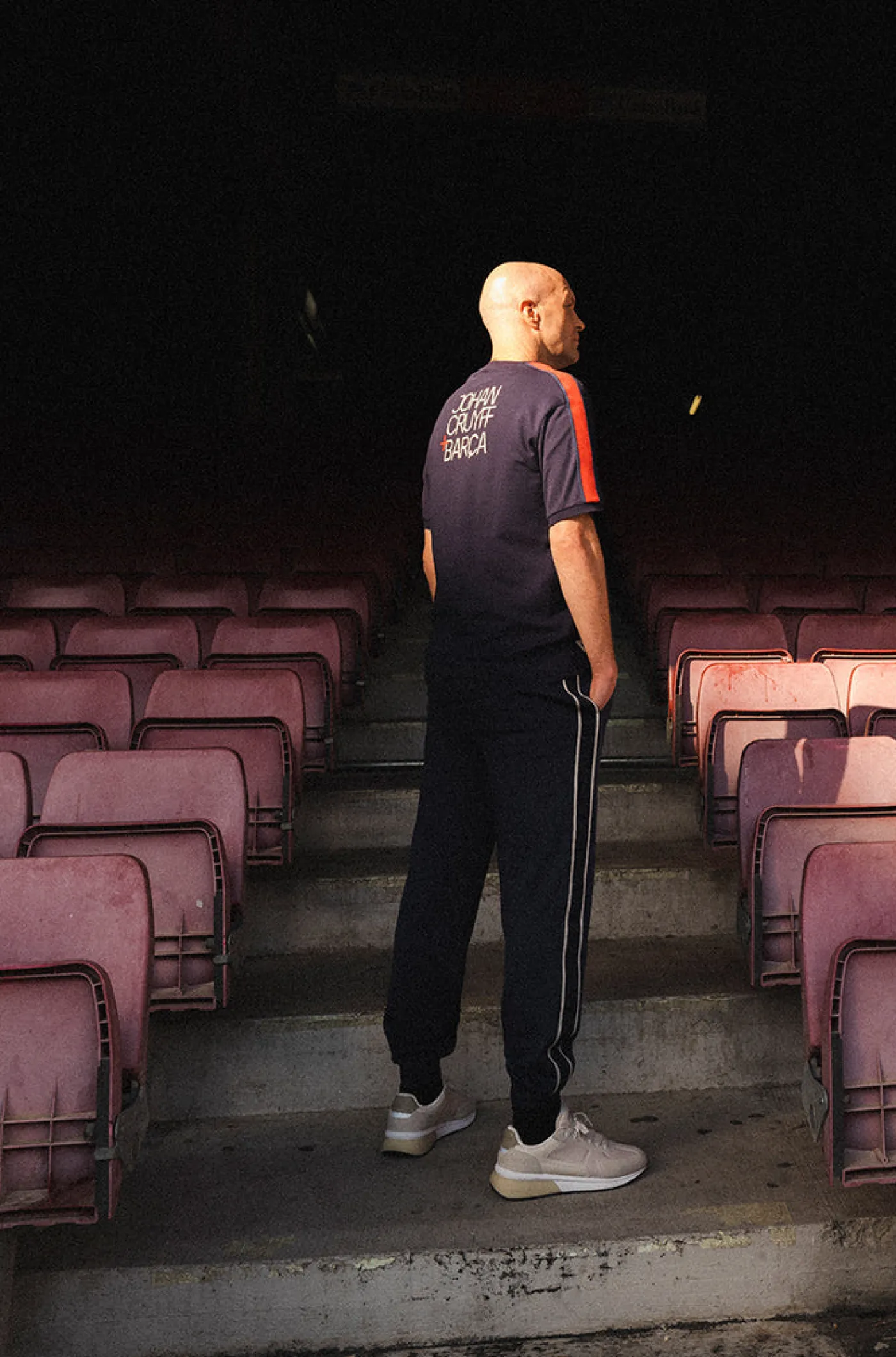 Cheap Camiseta azul Barça + Cruyff Hombre Camisetas Y Polos