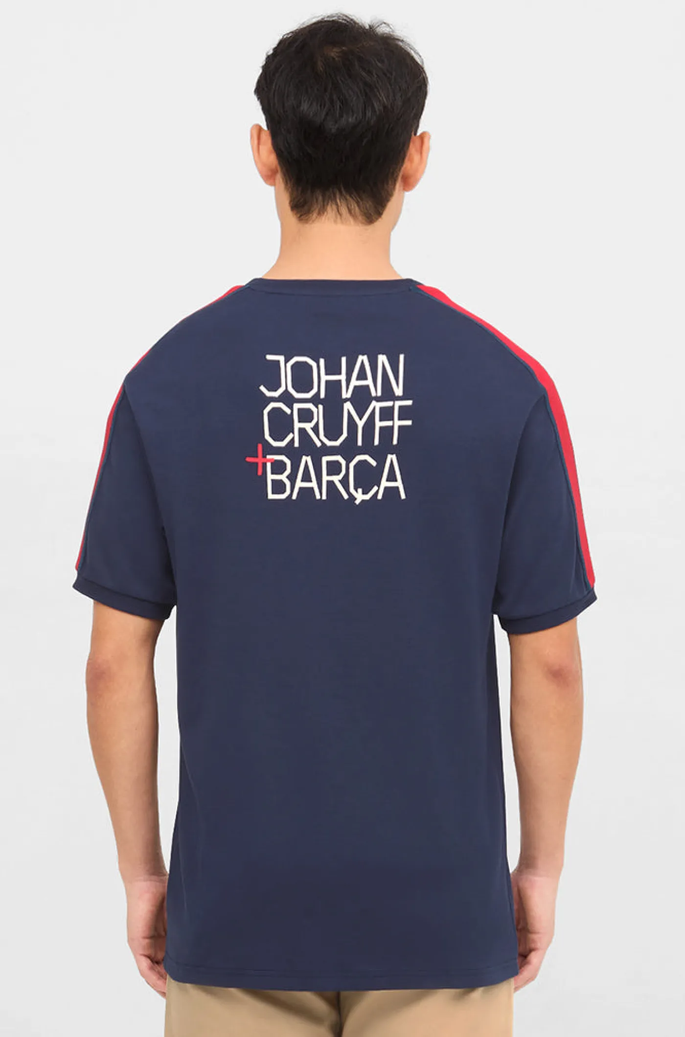 Cheap Camiseta azul Barça + Cruyff Hombre Camisetas Y Polos