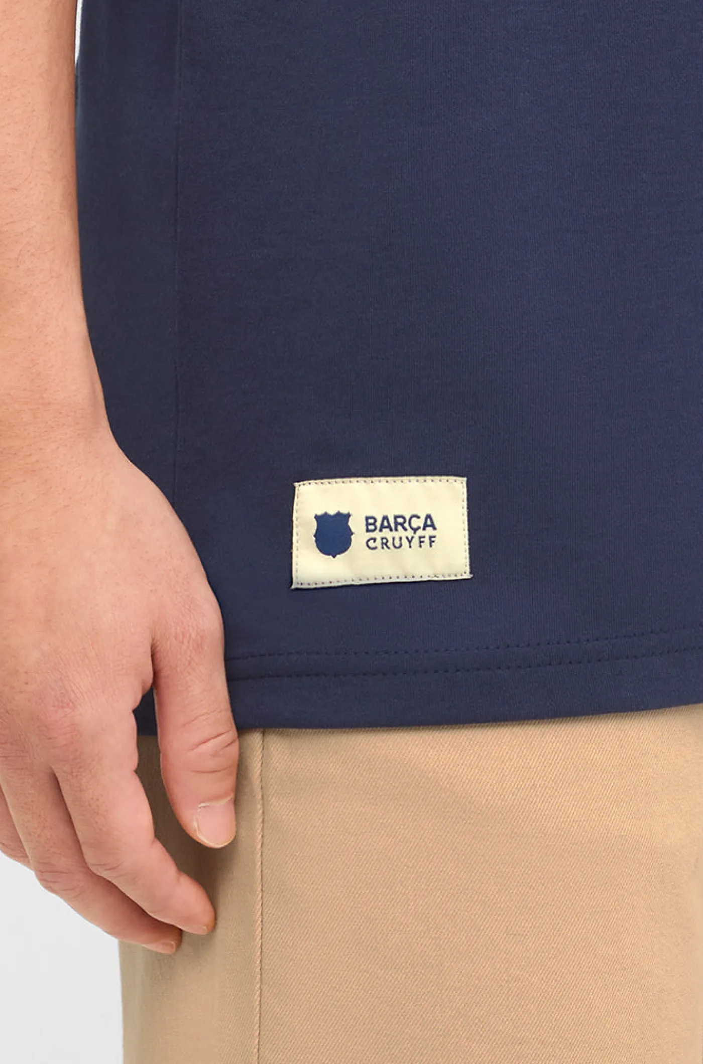 Cheap Camiseta azul Barça + Cruyff Hombre Camisetas Y Polos