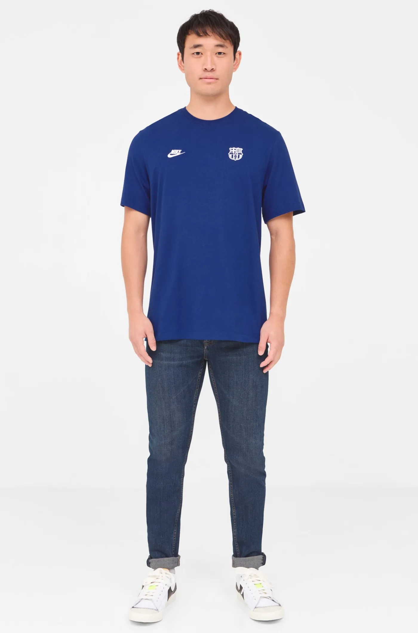 Best Camiseta azul escudo Barça Nike Hombre Camisetas Y Polos