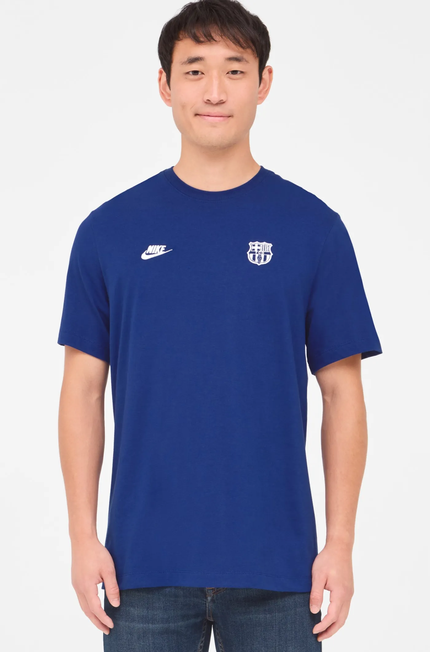 Best Camiseta azul escudo Barça Nike Hombre Camisetas Y Polos