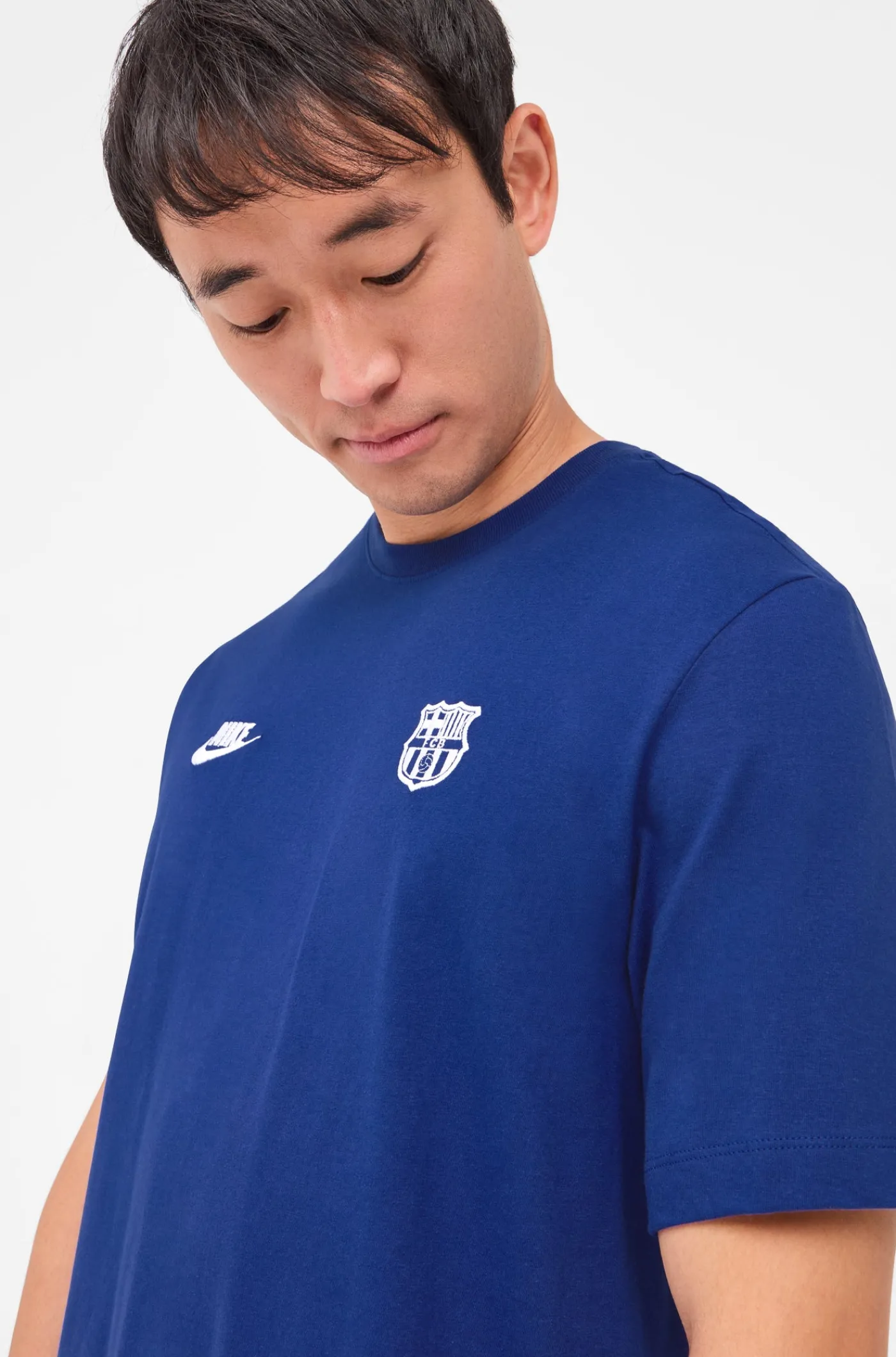 Best Camiseta azul escudo Barça Nike Hombre Camisetas Y Polos