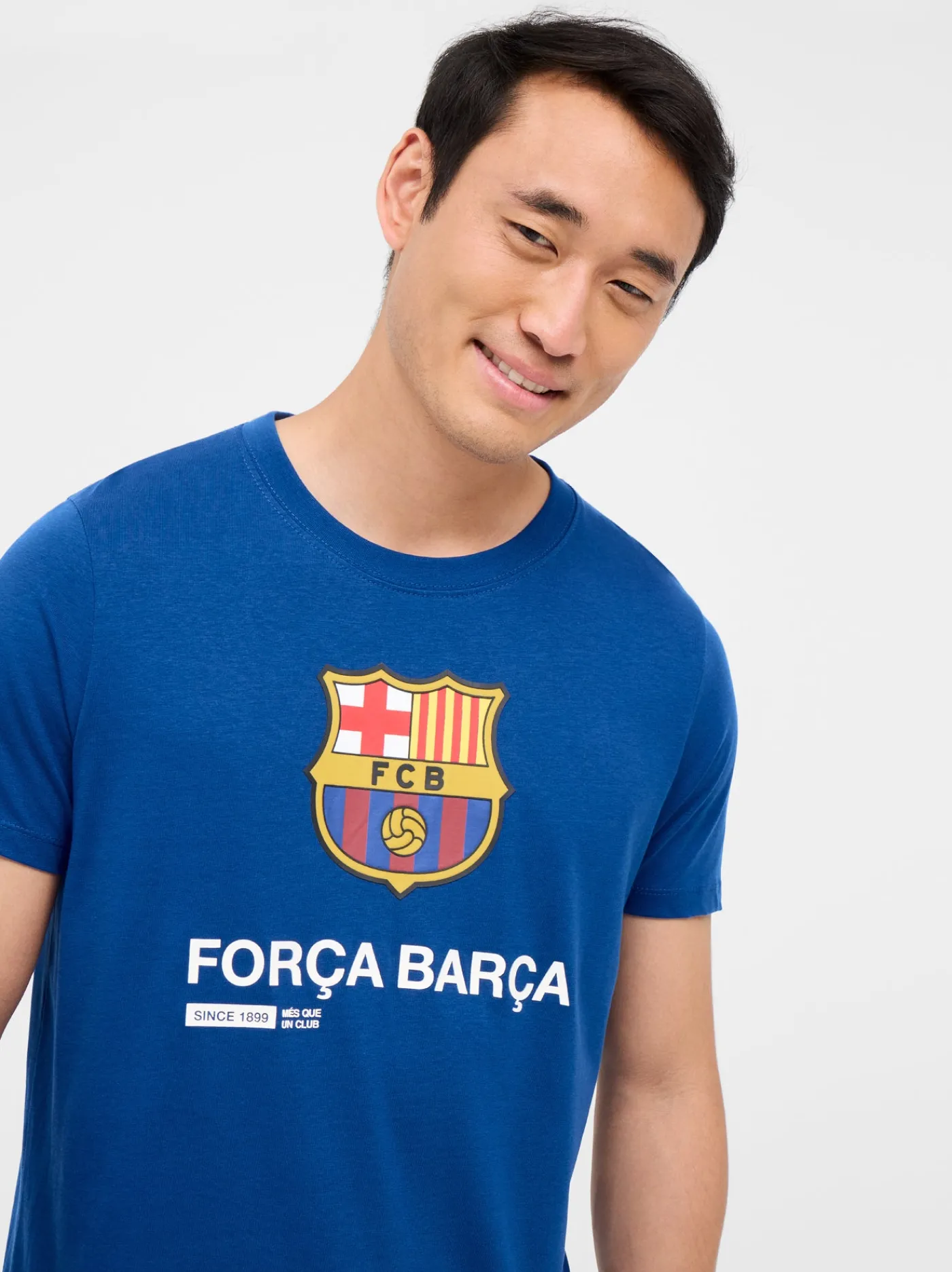 Clearance Camiseta azul Força Barça Hombre Camisetas Y Polos | Chándals