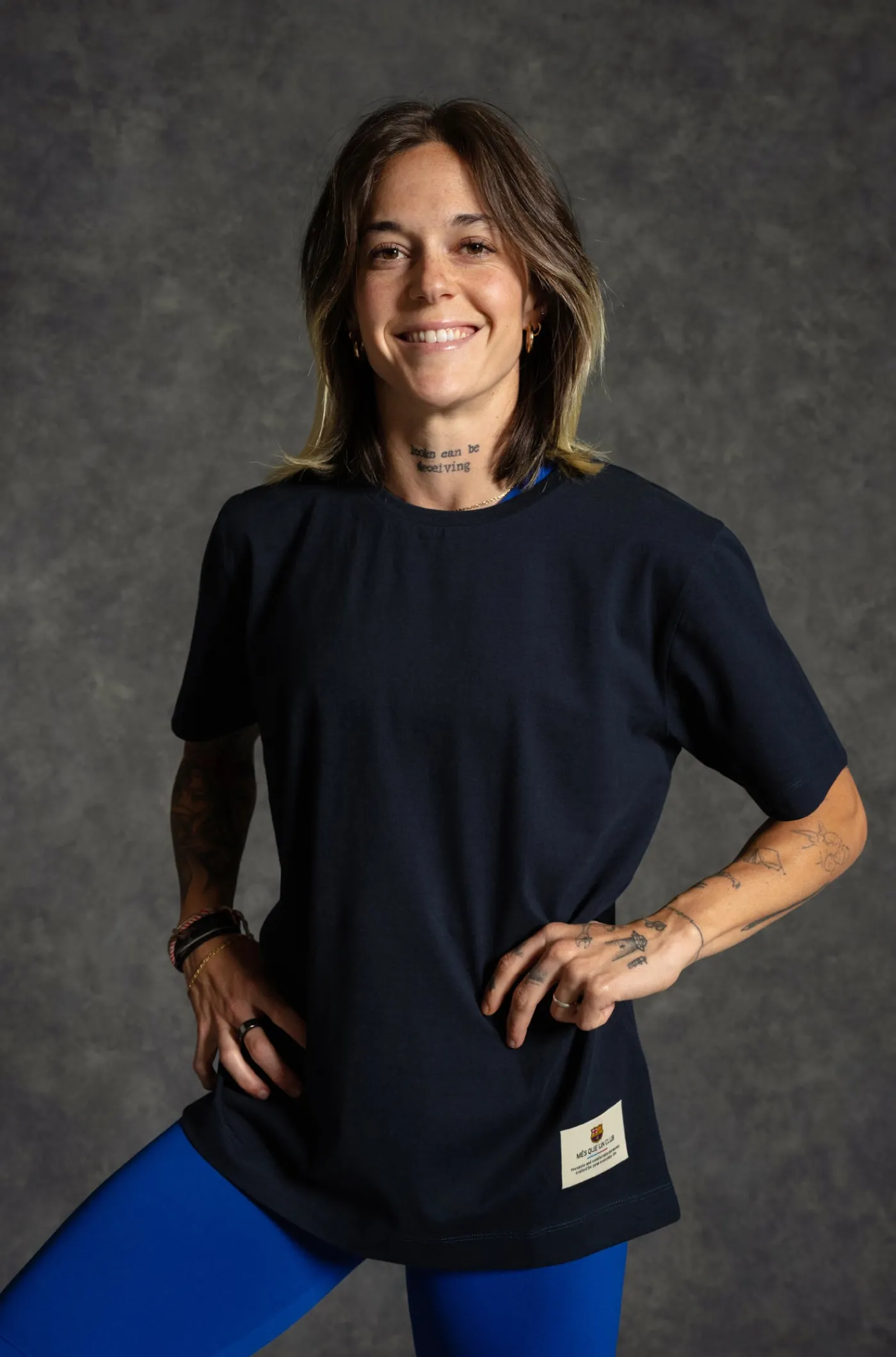 Online Camiseta azul marino Barça - Mujer Mujer Camisetas Y Polos | Chándals