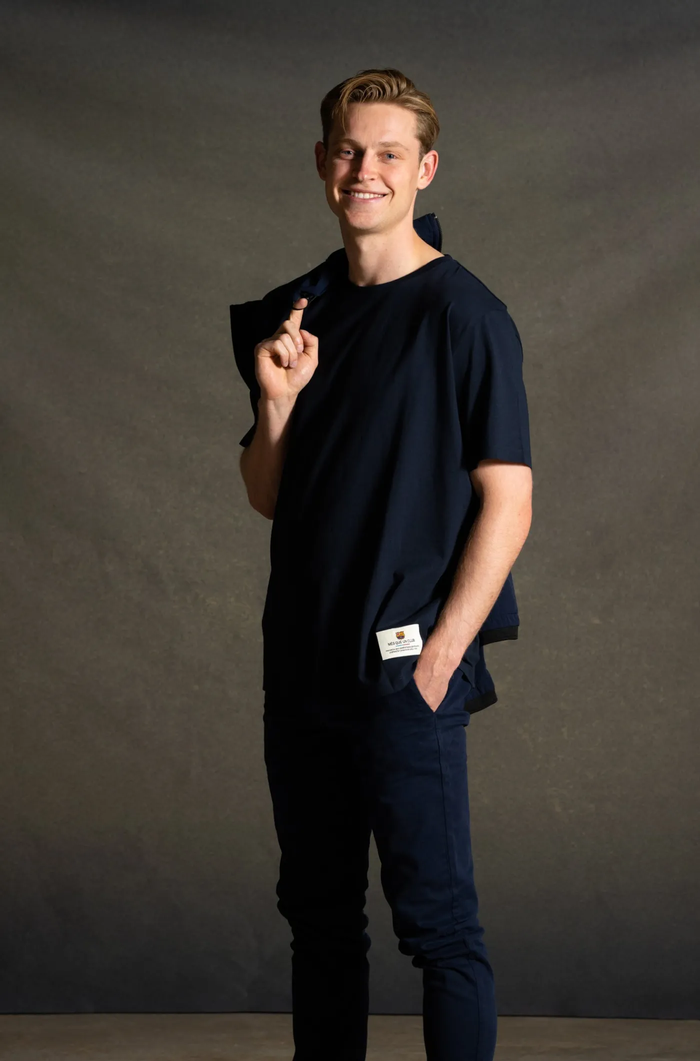 Fashion Camiseta azul marino Barça Hombre Camisetas Y Polos