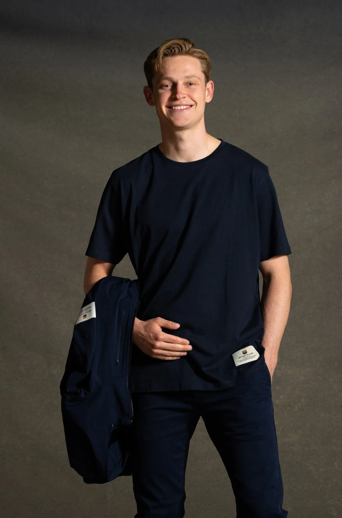 Fashion Camiseta azul marino Barça Hombre Camisetas Y Polos