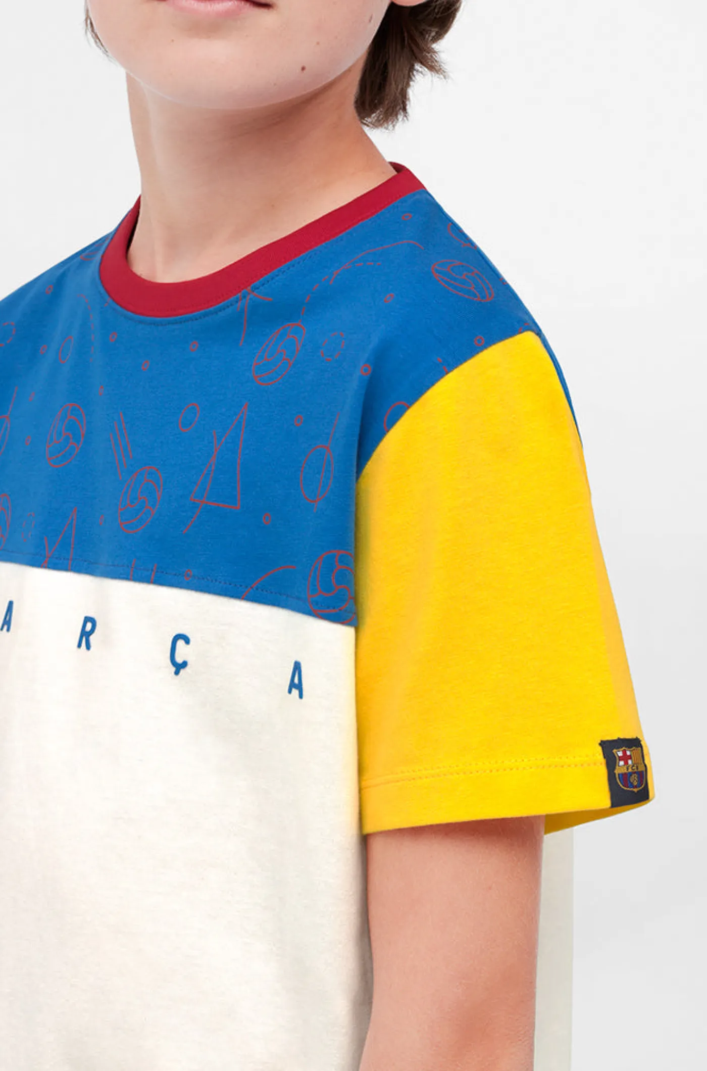 Online Camiseta beig Barça - Júnior Niños Camisetas Y Polos