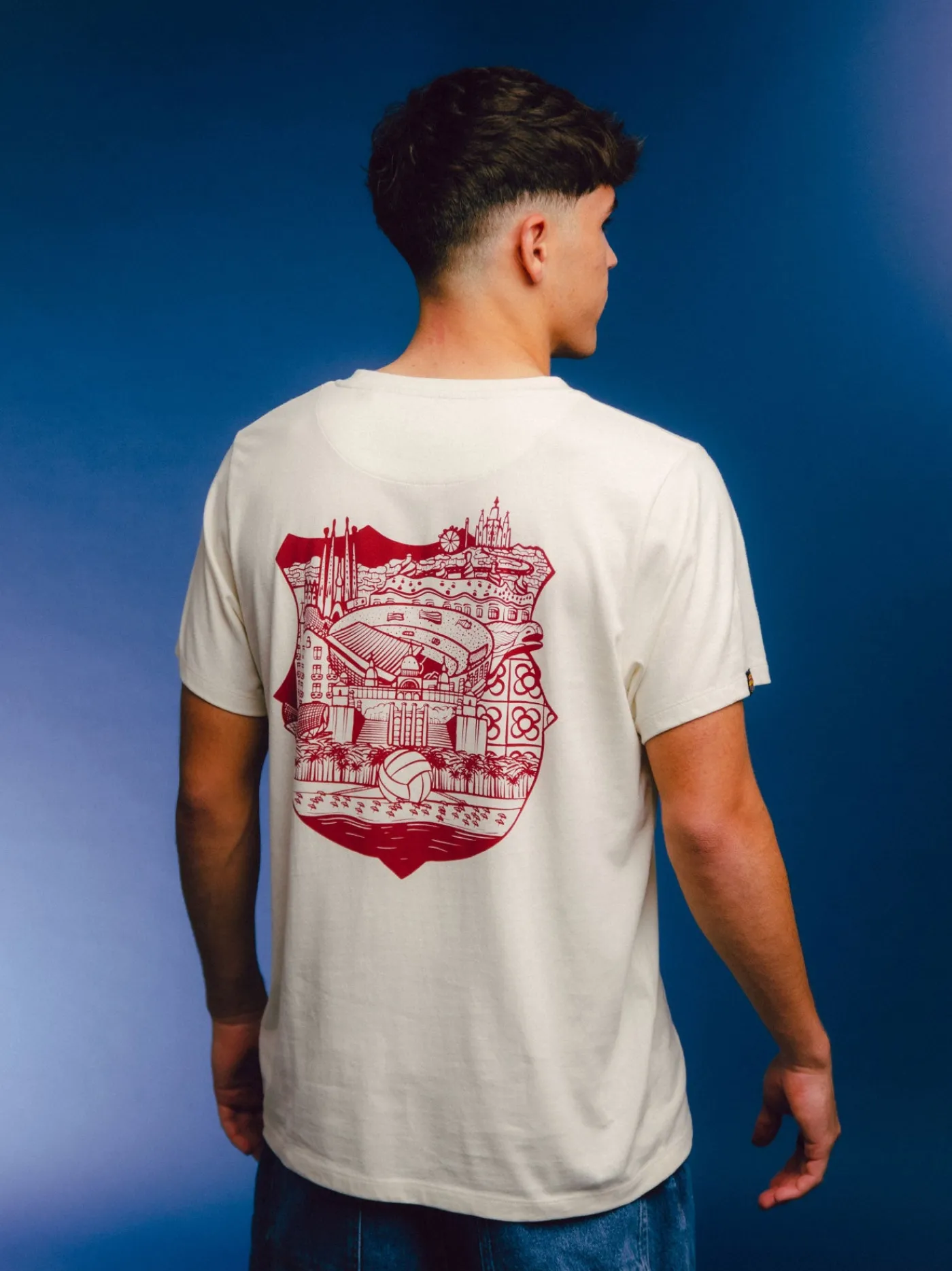 Shop Camiseta beige Barça Hombre Camisetas Y Polos