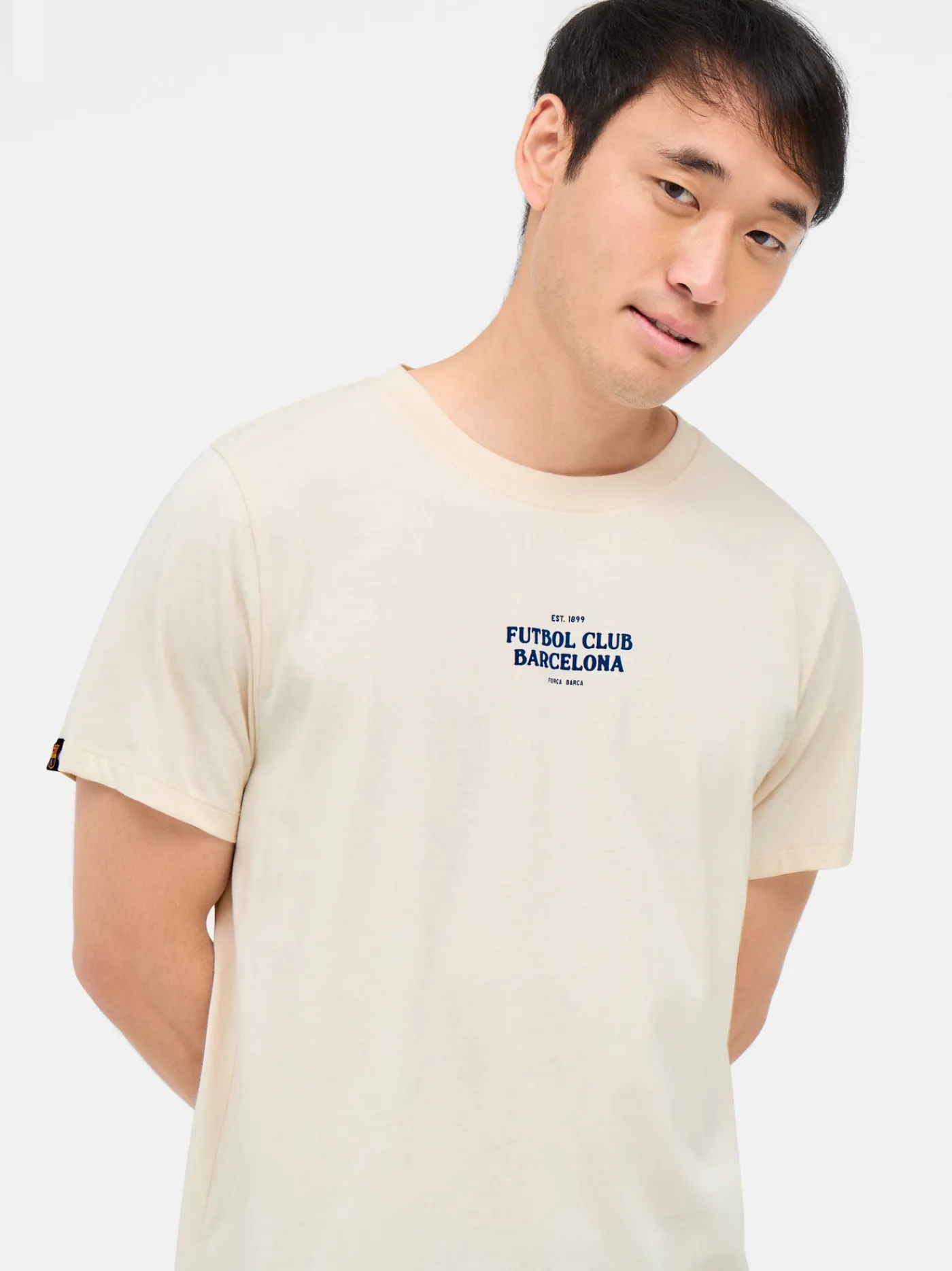 Shop Camiseta beige Barça Hombre Camisetas Y Polos