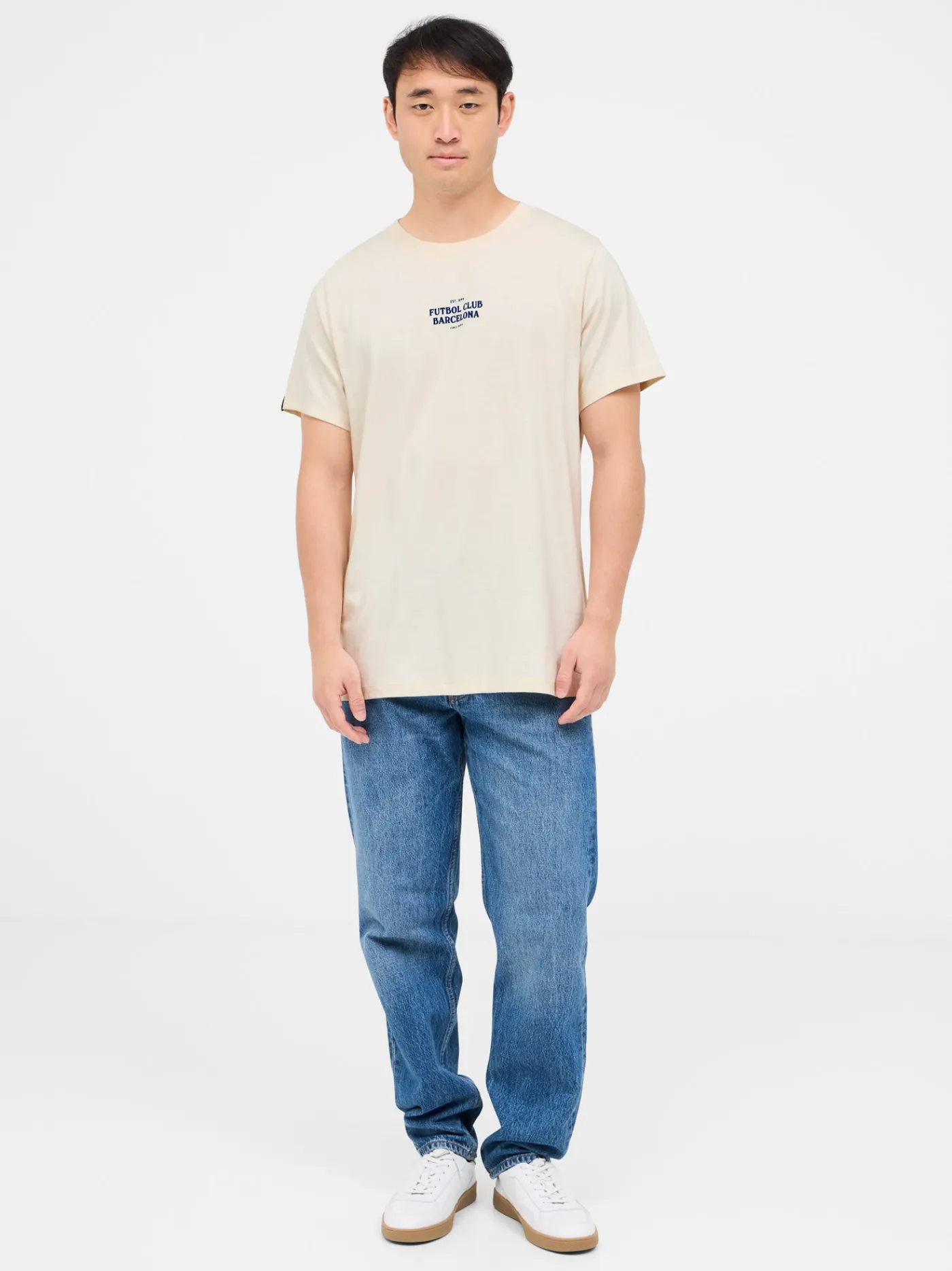 Shop Camiseta beige Barça Hombre Camisetas Y Polos
