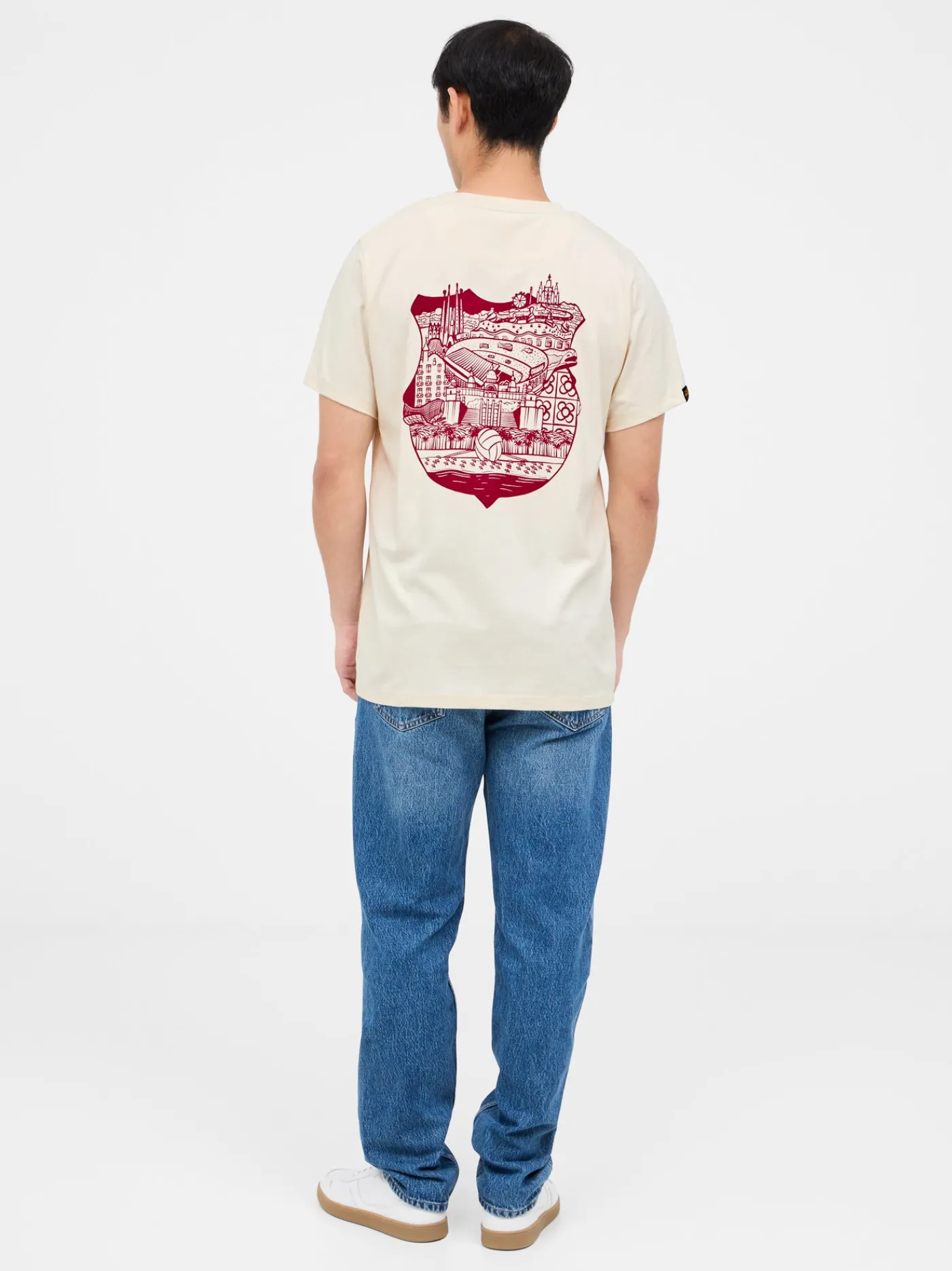 Shop Camiseta beige Barça Hombre Camisetas Y Polos