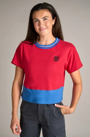 Discount Camiseta crop azulgrana Barça – Mujer Mujer Camisetas Y Polos