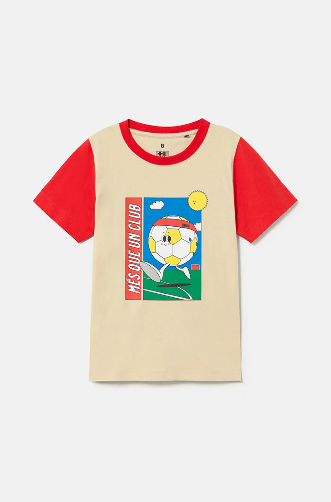 Cheap Camiseta dibujo balón Barça - Júnior Niños Camisetas Y Polos