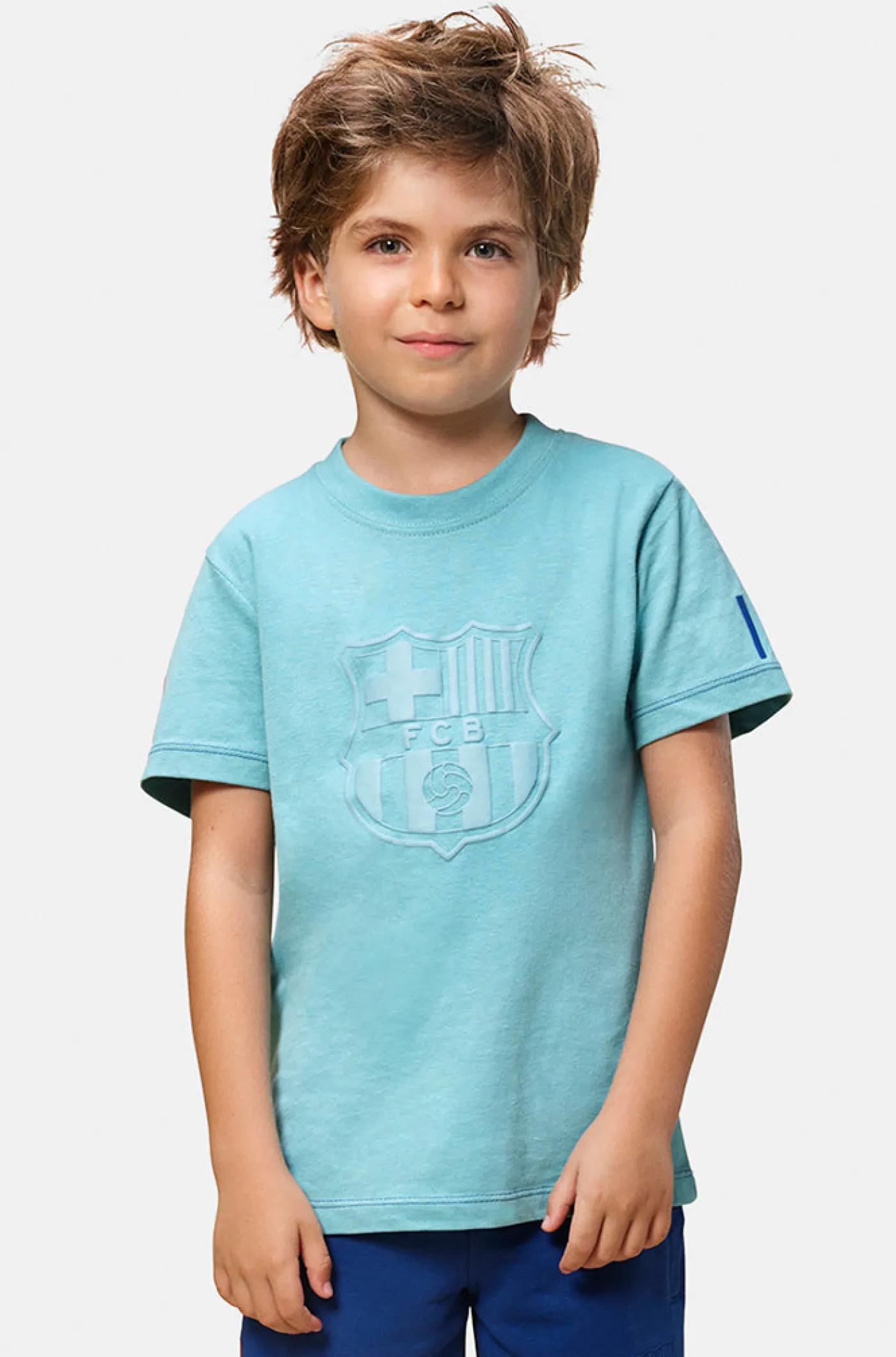 Store Camiseta escudo azul cielo Barça - Junior Niños Camisetas Y Polos
