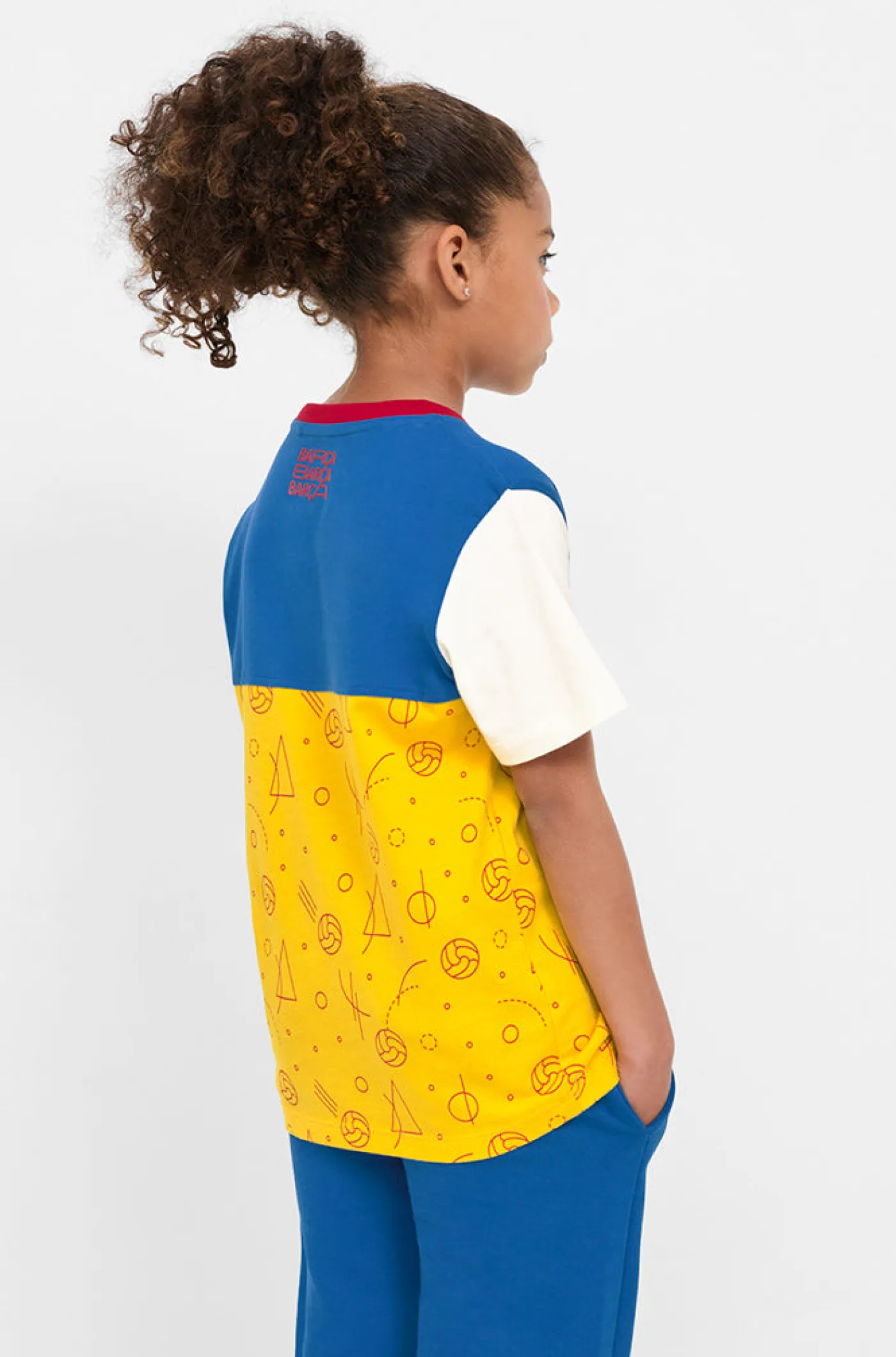 Flash Sale Camiseta figuras Barça - Júnior Niños Camisetas Y Polos