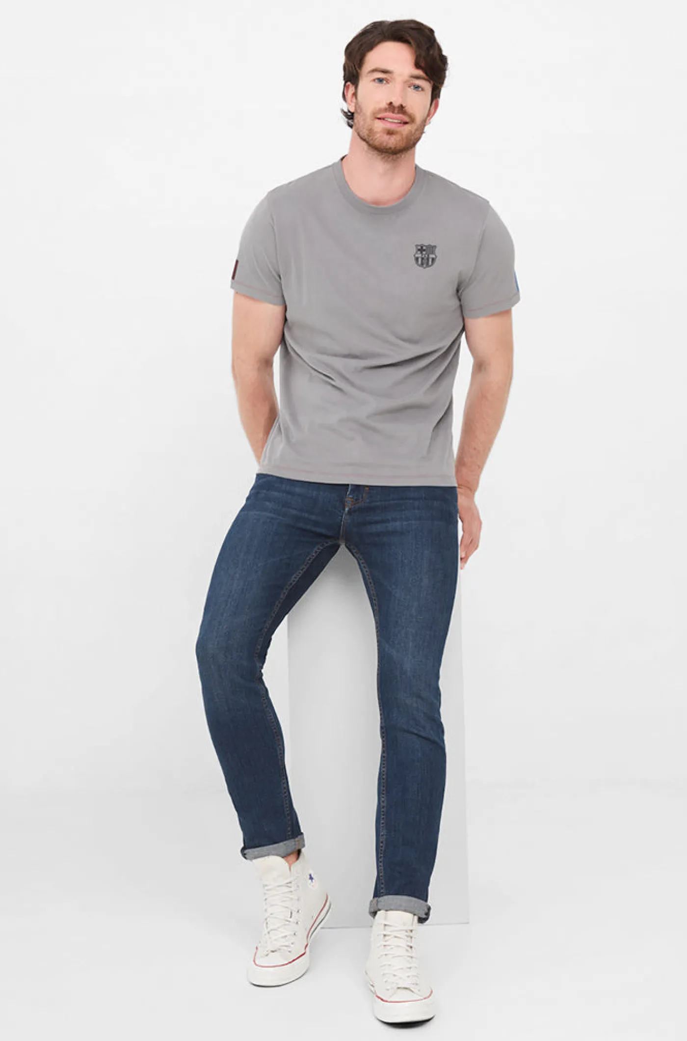 Best Camiseta gris Barça Hombre Camisetas Y Polos