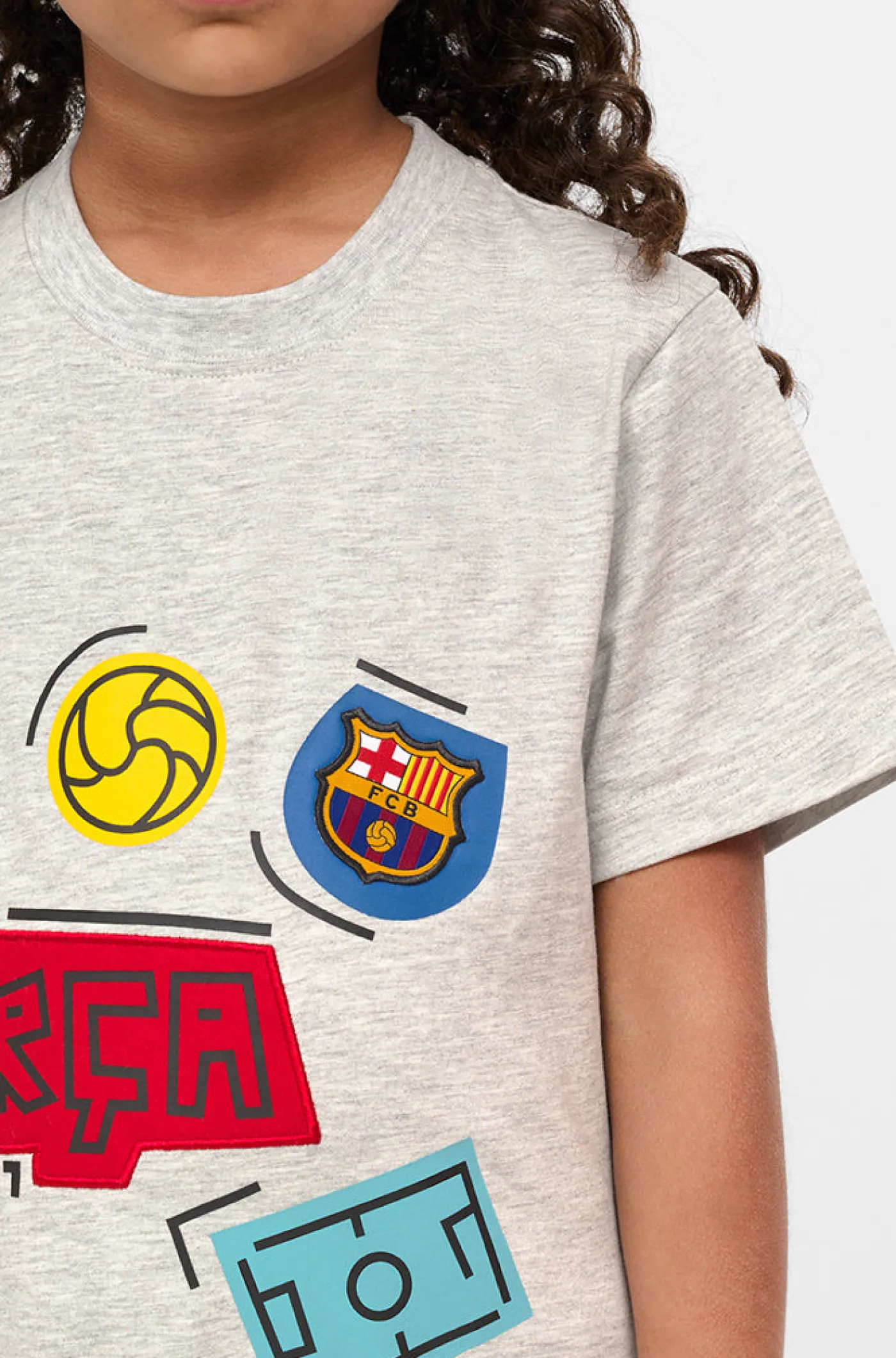 Hot Camiseta gris Barça - Junior Niños Camisetas Y Polos