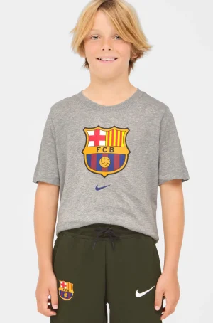 Clearance Camiseta gris escudo Barça Nike - Junior Niños Camisetas Y Polos