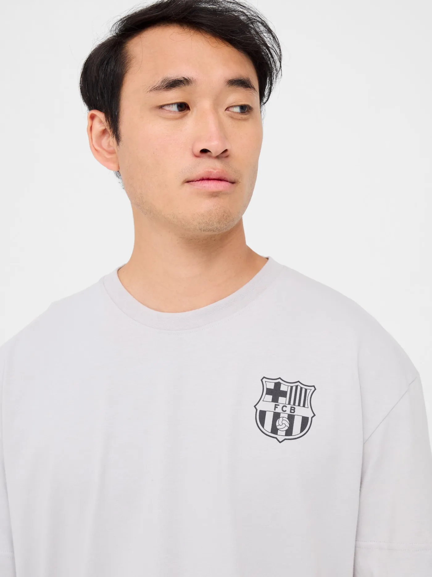 Cheap Camiseta gris escudo Barça Hombre Camisetas Y Polos