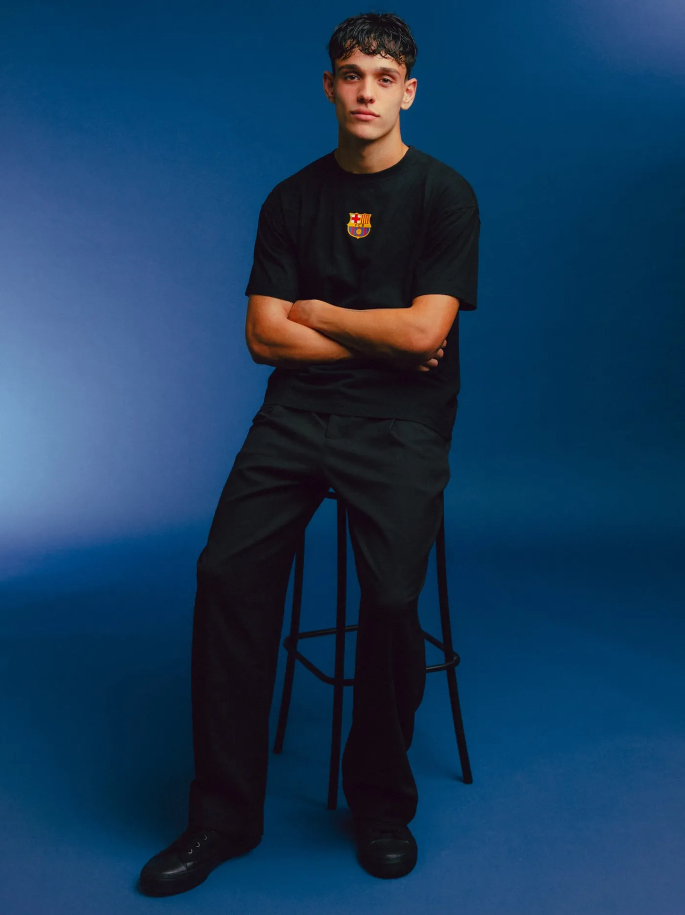 Cheap Camiseta negra Barça Hombre Camisetas Y Polos