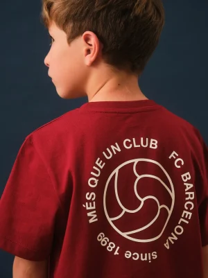 Best Camiseta roja escudo Barça - Junior Niños Camisetas Y Polos