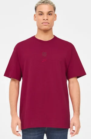 Shop Camiseta roja escudo Barça Nike Hombre Camisetas Y Polos
