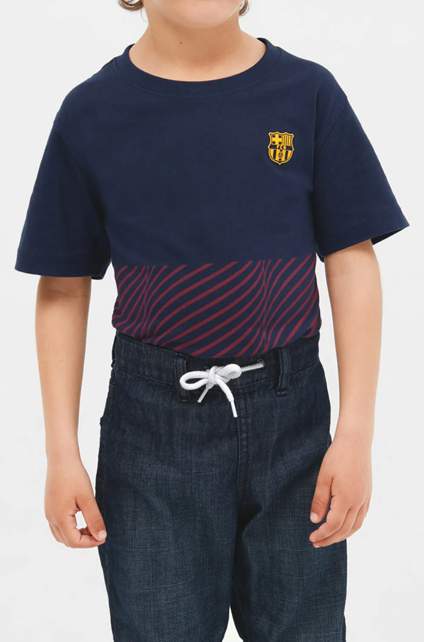 Sale Camiseta trama azulgrana - Junior Niños Camisetas Y Polos