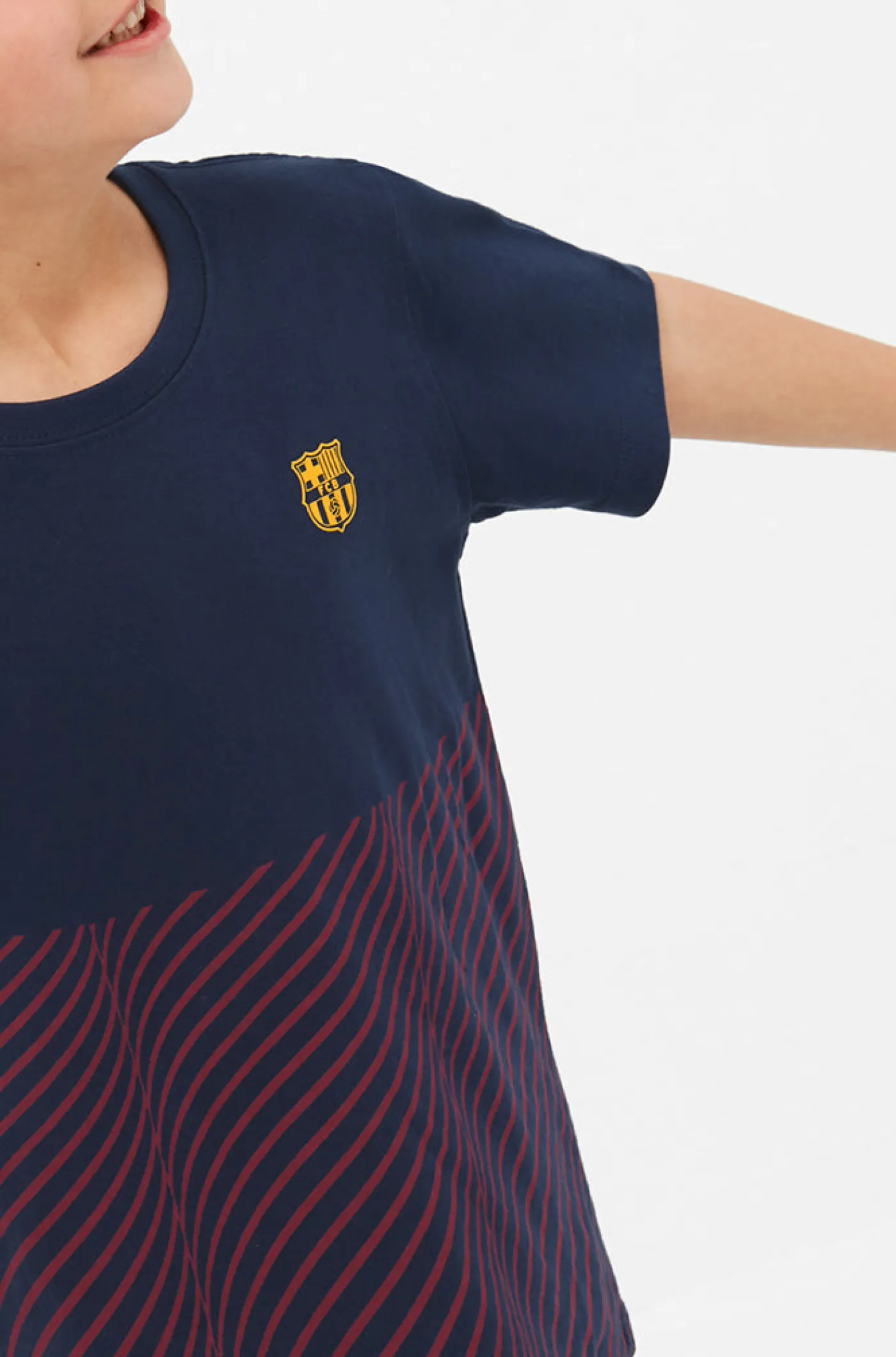 Sale Camiseta trama azulgrana - Junior Niños Camisetas Y Polos