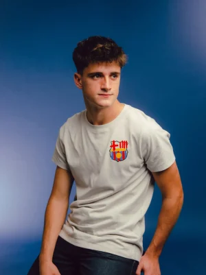 Hot Camsieta gris Barça Hombre Camisetas Y Polos