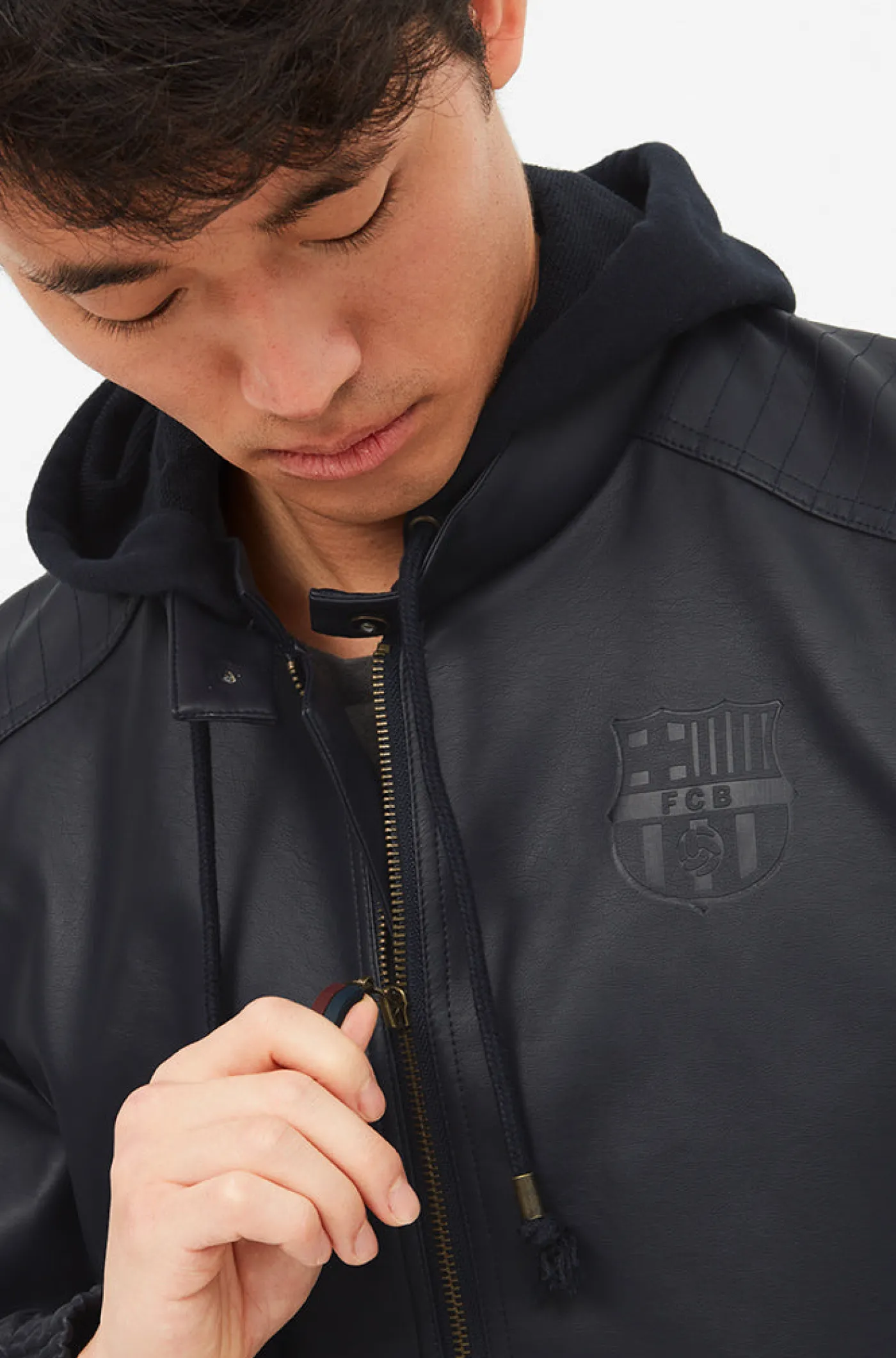 Clearance Cazadora aviador con capucha Hombre Abrigos Y Chaquetas