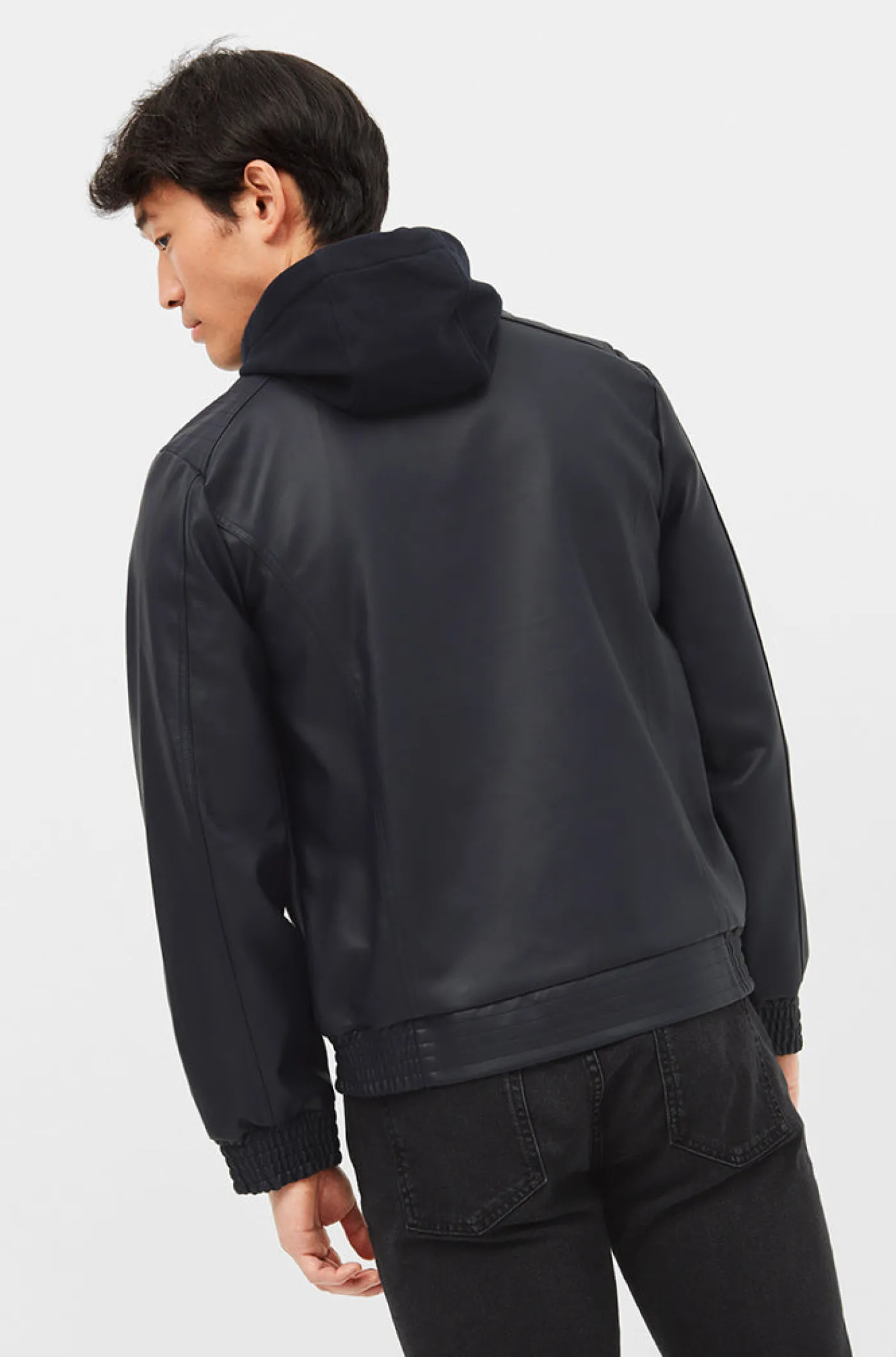 Clearance Cazadora aviador con capucha Hombre Abrigos Y Chaquetas