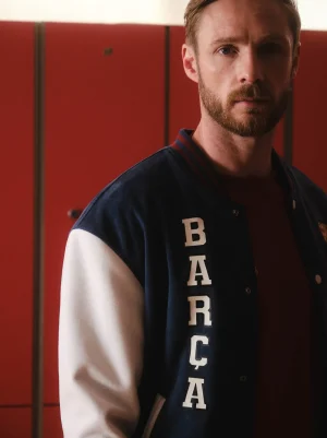 Hot Cazadora bomber Barça 1899 Hombre Abrigos Y Chaquetas