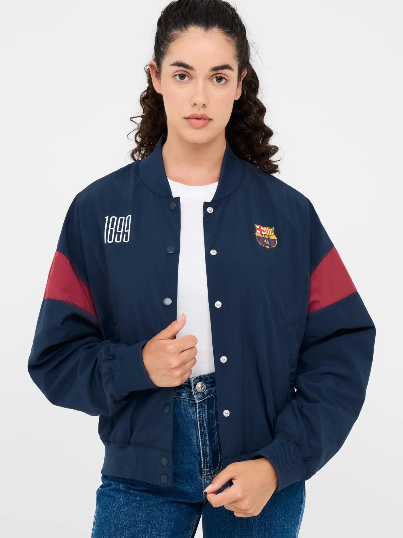 Best Chaqueta azul marino 1899 Barça - Mujer Mujer Abrigos Y Chaquetas