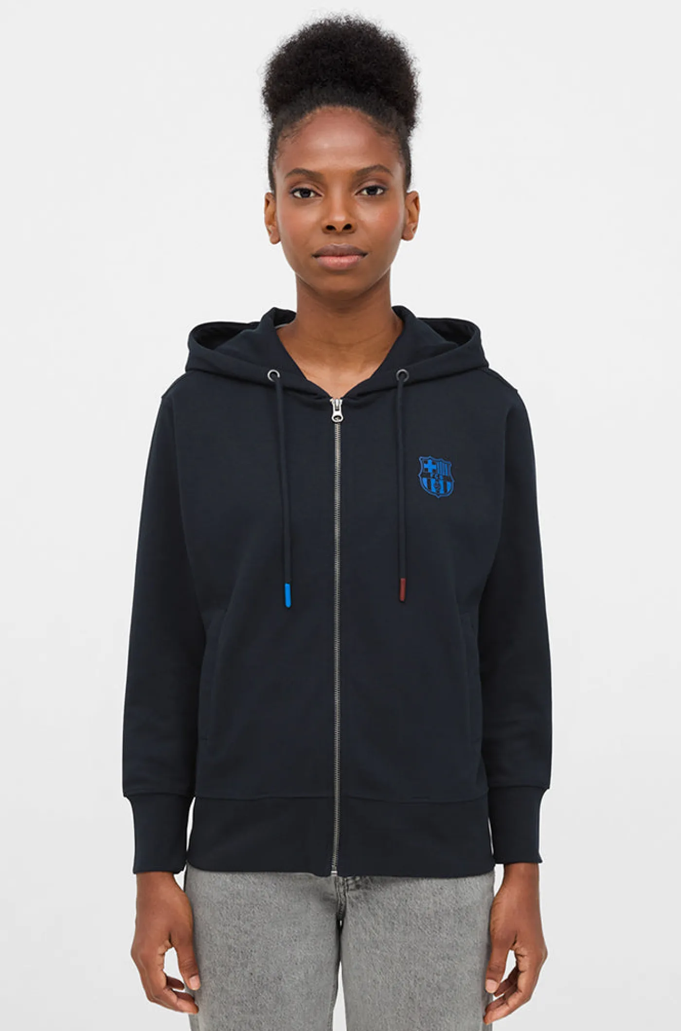 Flash Sale Chaqueta capucha Barça - Mujer Mujer Sudaderas Y Jerséis