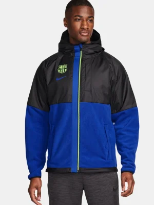 Shop Chaqueta con capucha Barça Nike Hombre Abrigos Y Chaquetas