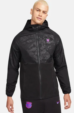 Hot Chaqueta cortavientos Barça Nike Hombre Abrigos Y Chaquetas