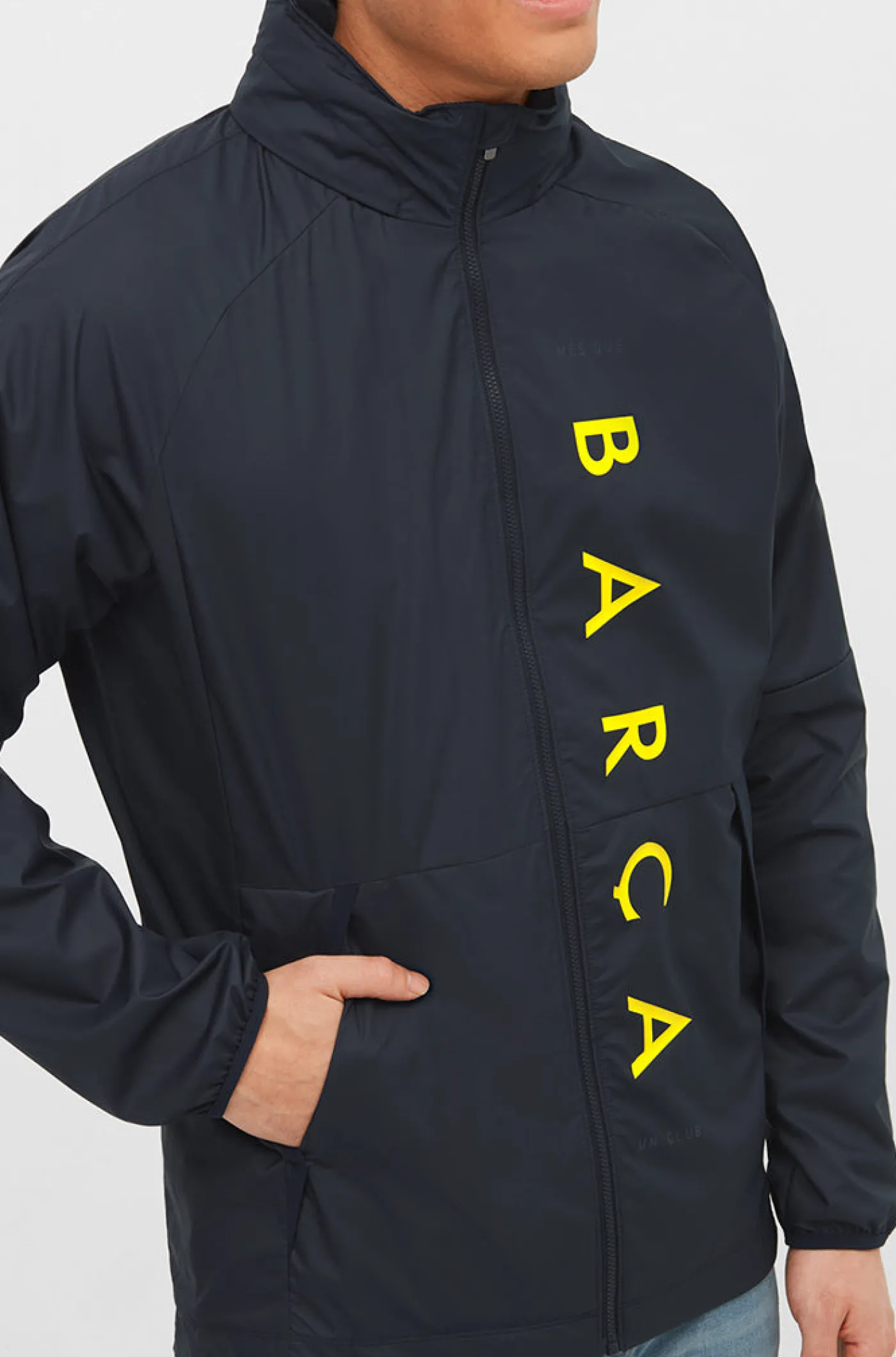 Online Chaqueta cortavientos Barça Hombre Abrigos Y Chaquetas
