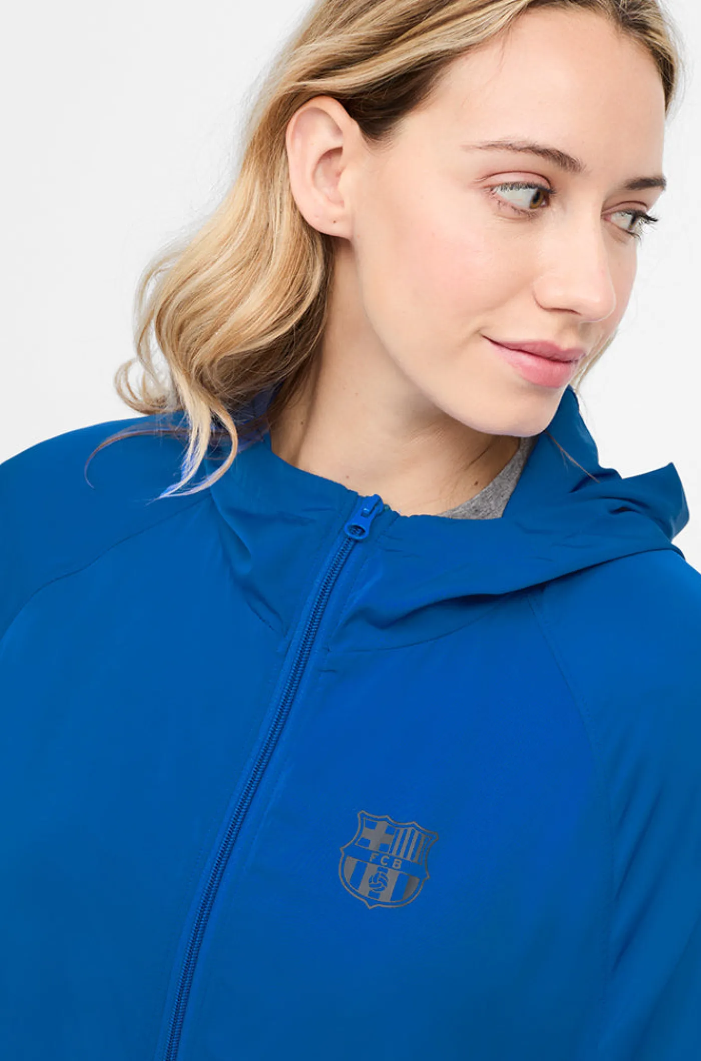 Flash Sale Chaqueta cortavientos bicolor Barça – Mujer Mujer Abrigos Y Chaquetas