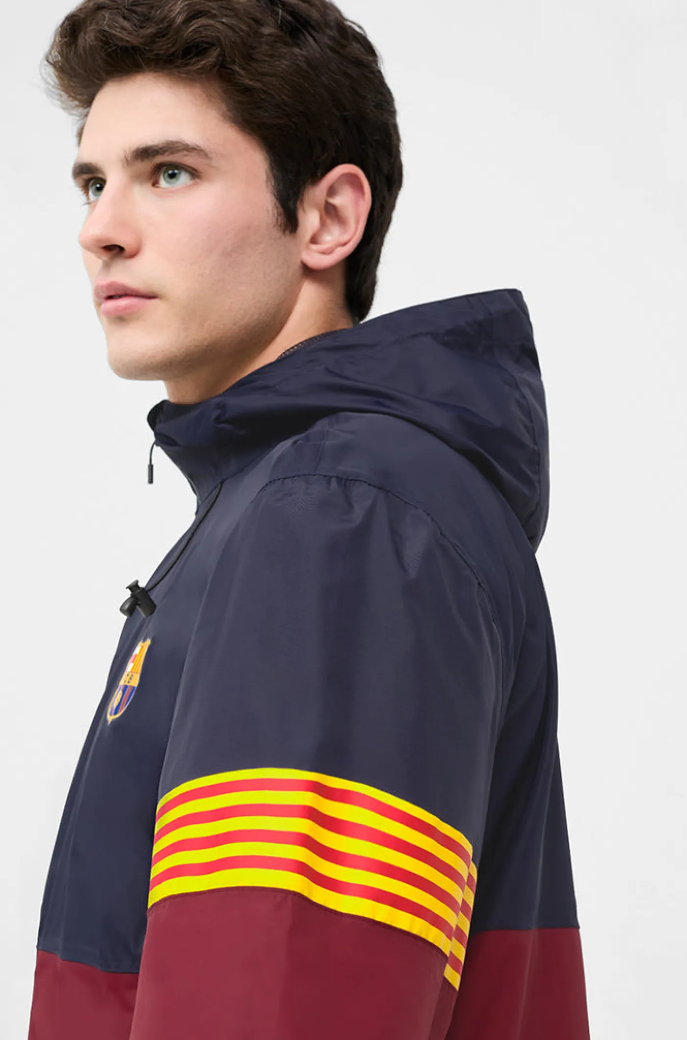 Cheap Chaqueta cortavientos bicolor Hombre Abrigos Y Chaquetas