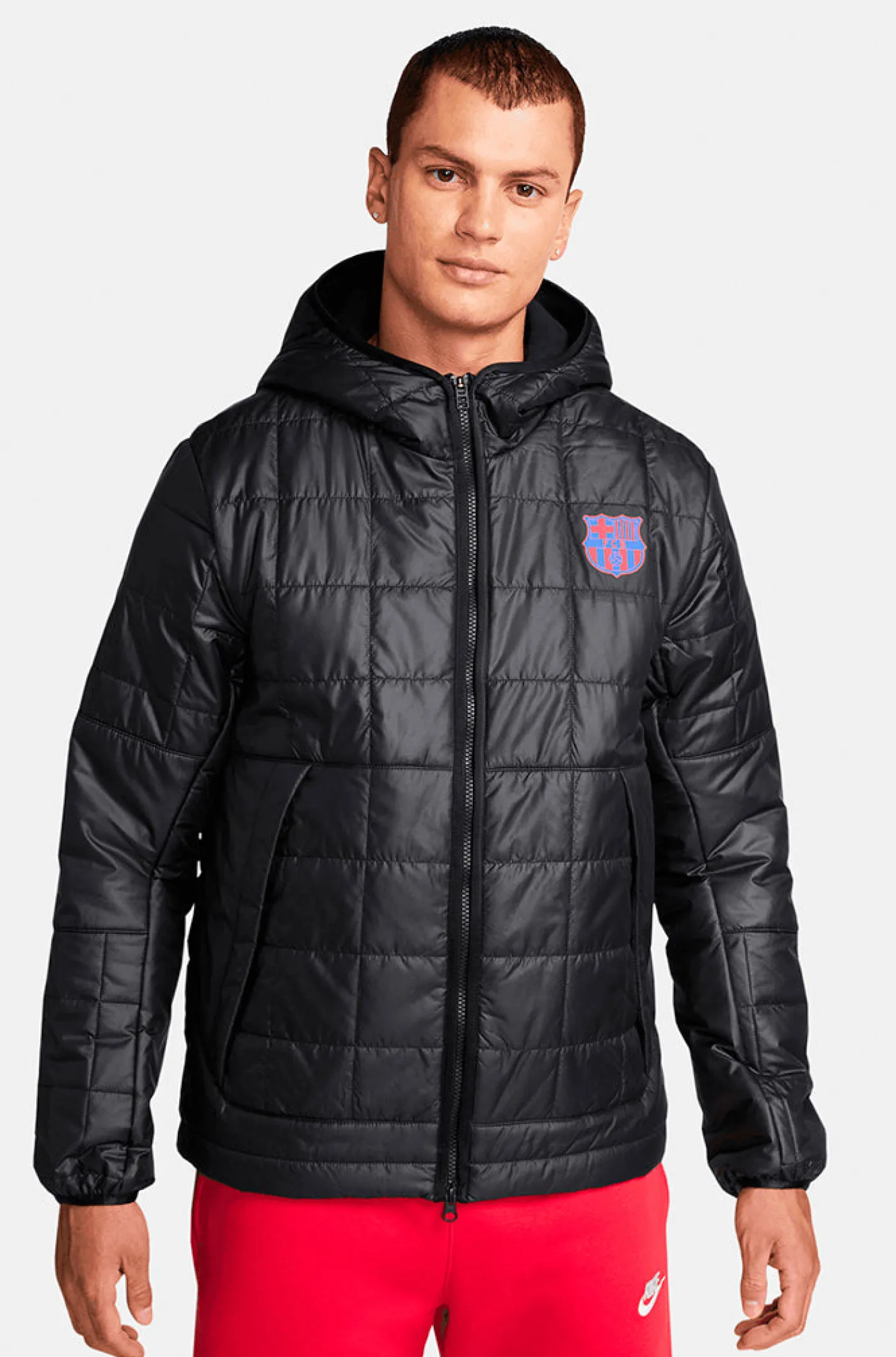 Flash Sale Chaqueta impermeable Barça Nike Hombre Abrigos Y Chaquetas