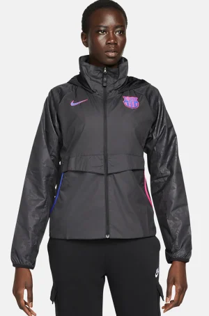 Best Sale Chaqueta impermeable Barça Nike - Mujer Mujer Abrigos Y Chaquetas