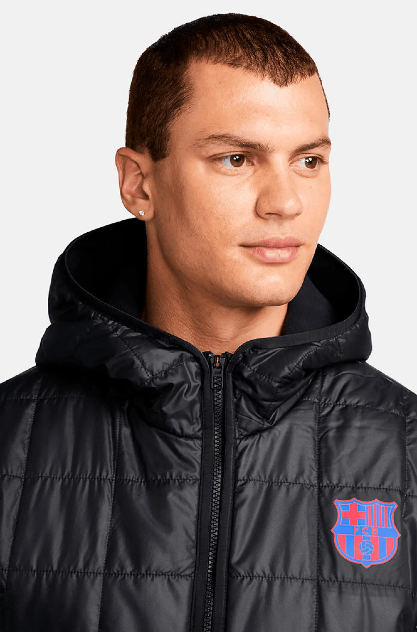 Flash Sale Chaqueta impermeable Barça Nike Hombre Abrigos Y Chaquetas