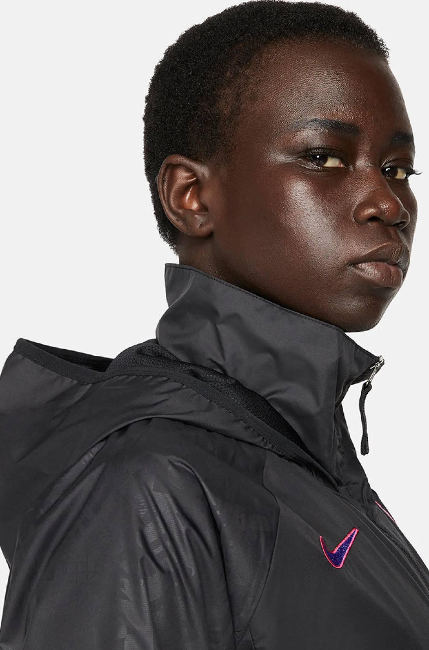 Best Sale Chaqueta impermeable Barça Nike - Mujer Mujer Abrigos Y Chaquetas