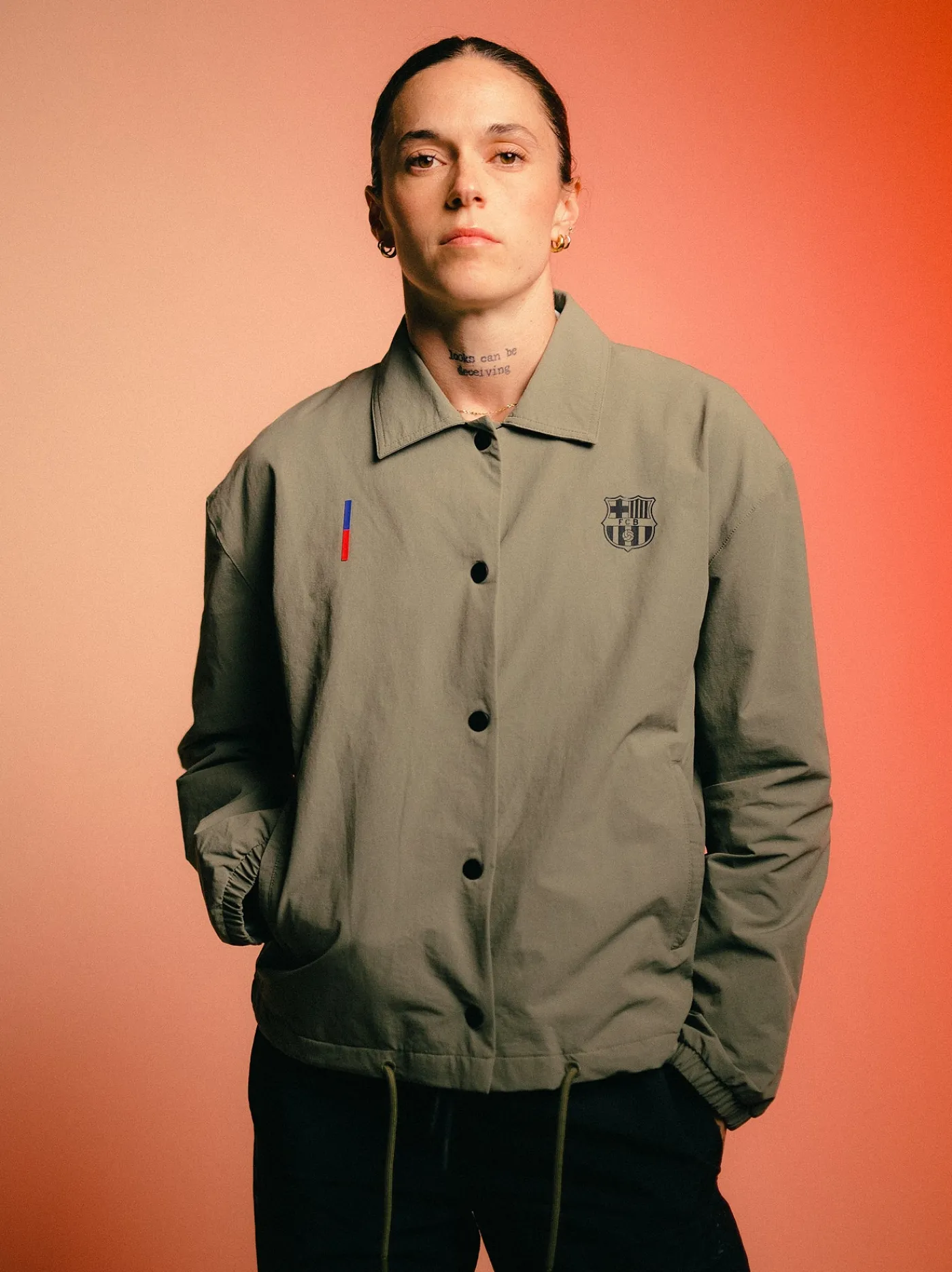 Outlet Chaqueta ligera beige Barça – Mujer Mujer Abrigos Y Chaquetas | Chándals