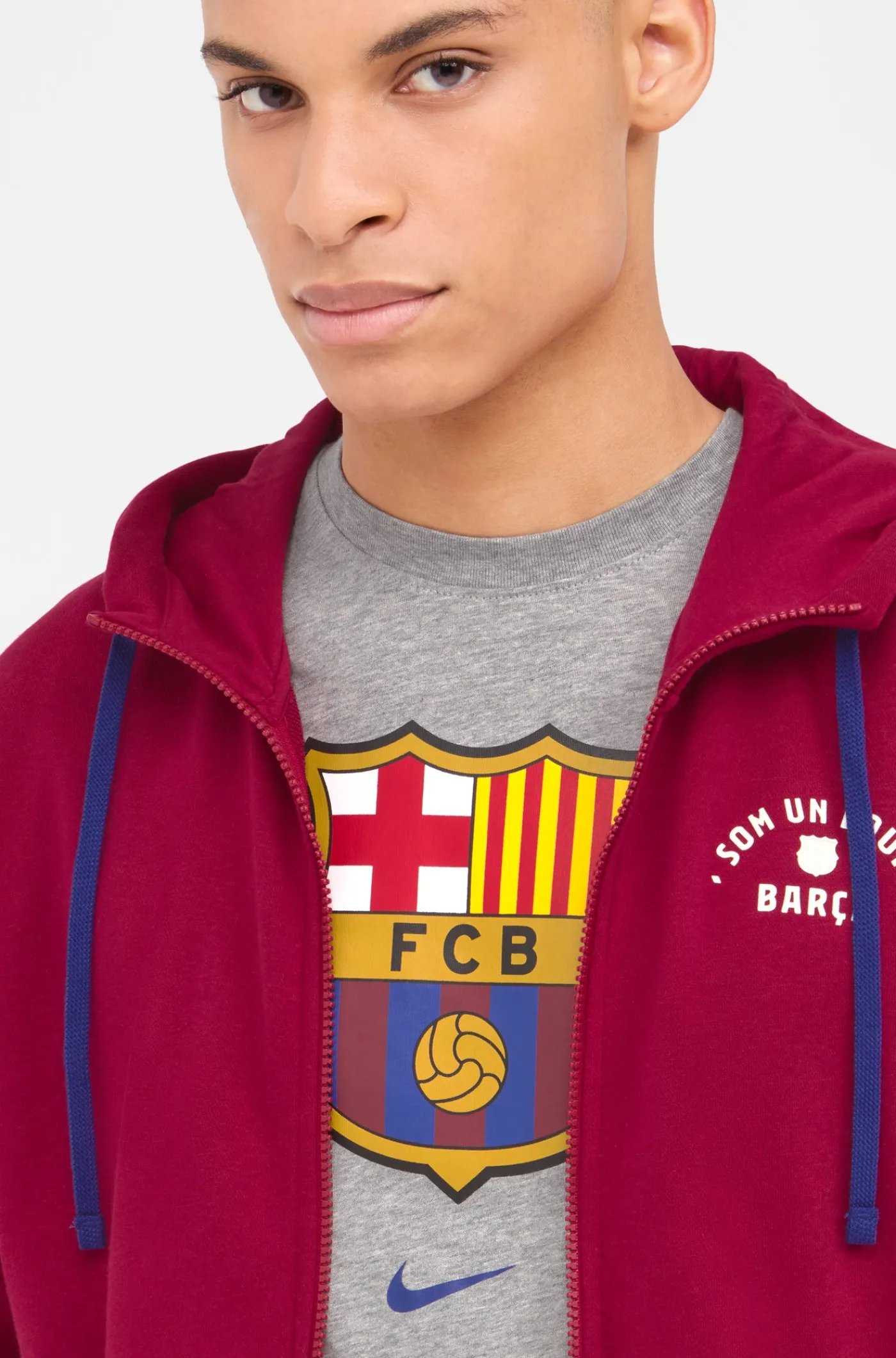 Cheap Chaqueta som un equip Barça Nike Hombre Sudaderas