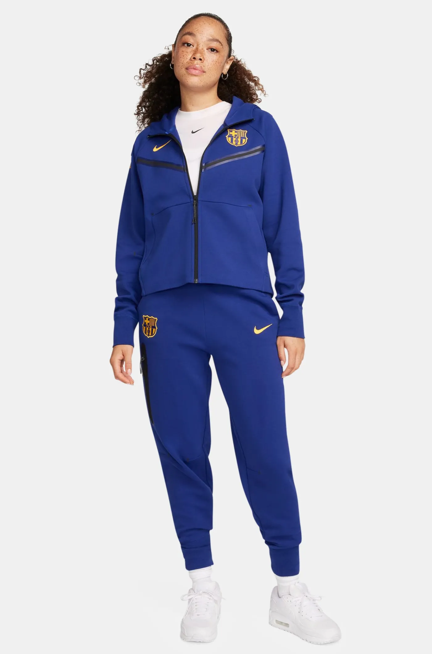 Discount Chaqueta tech azul Barça Nike - Mujer Mujer Sudaderas Y Jerséis