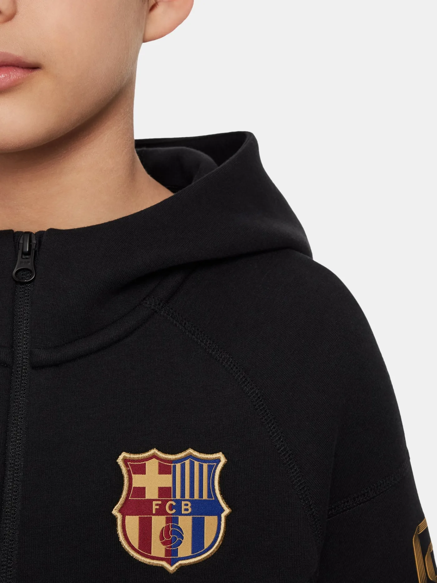 Fashion Chaqueta tech fleece negra Barça Nike - Junior Niños Abrigos Y Chaquetas | Chándals