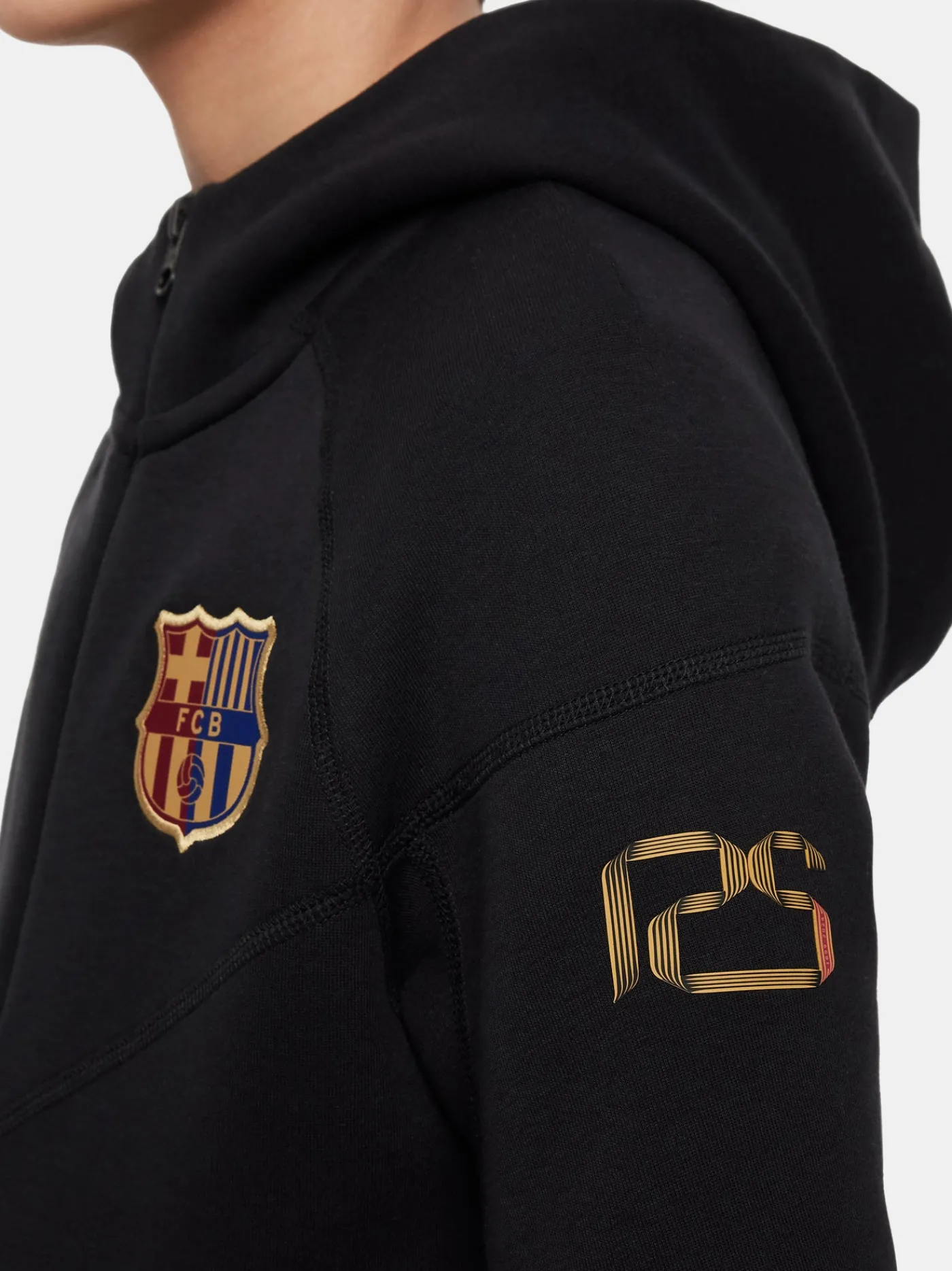 Fashion Chaqueta tech fleece negra Barça Nike - Junior Niños Abrigos Y Chaquetas | Chándals